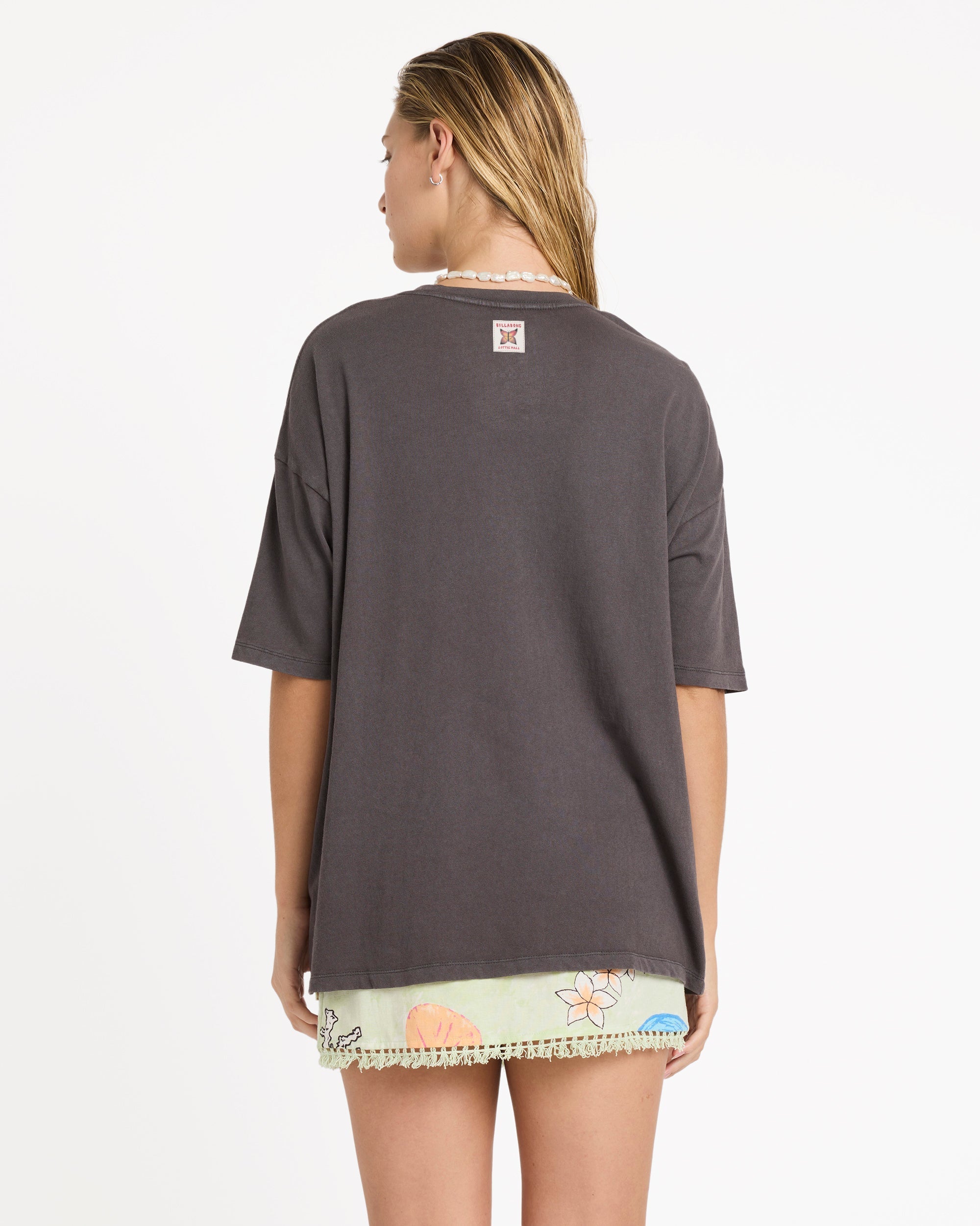 Billabong Lottie Hall Short Sleeve T-Shirt - Off Black