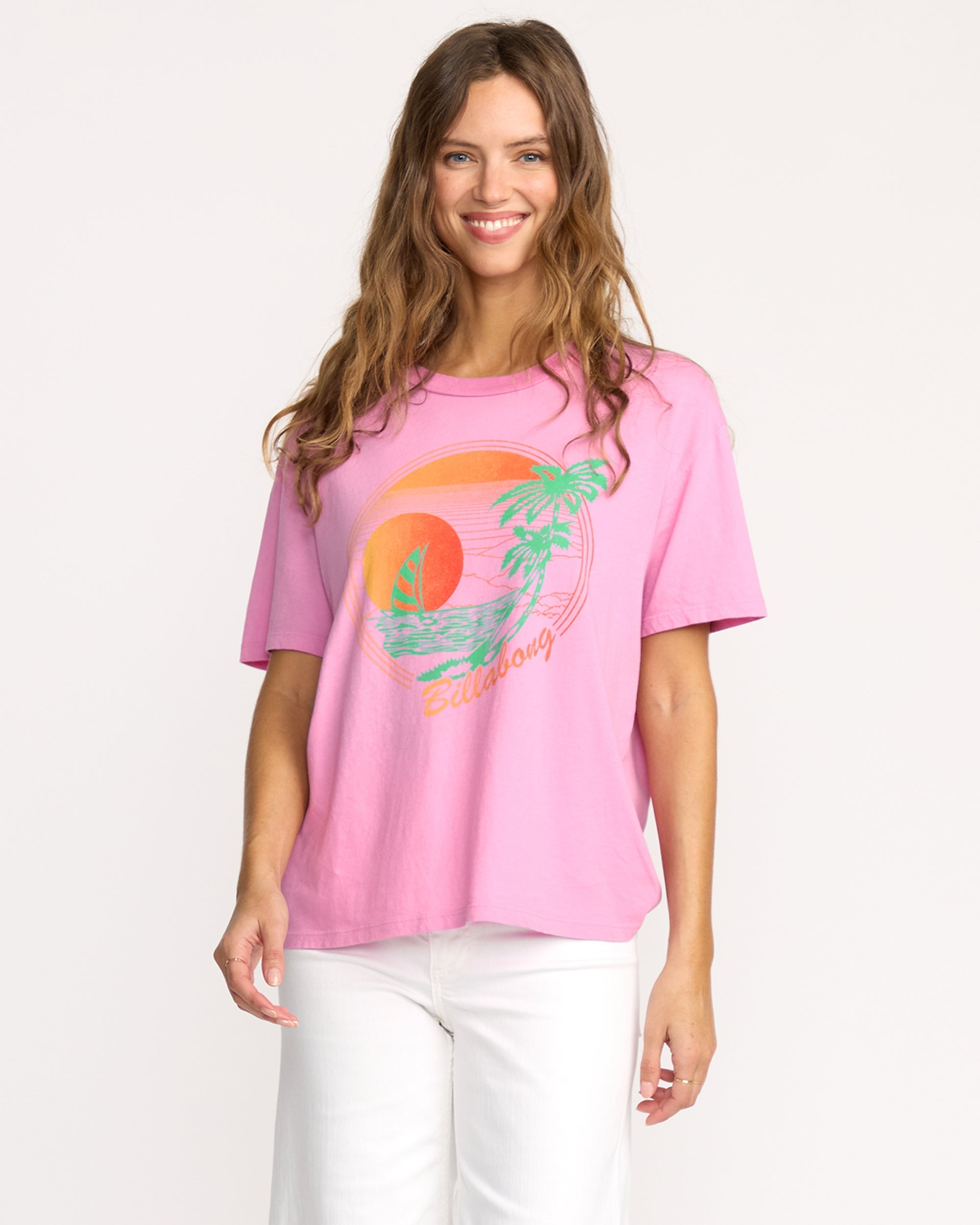 Billabong Bright New Day Tee - Bright Rose