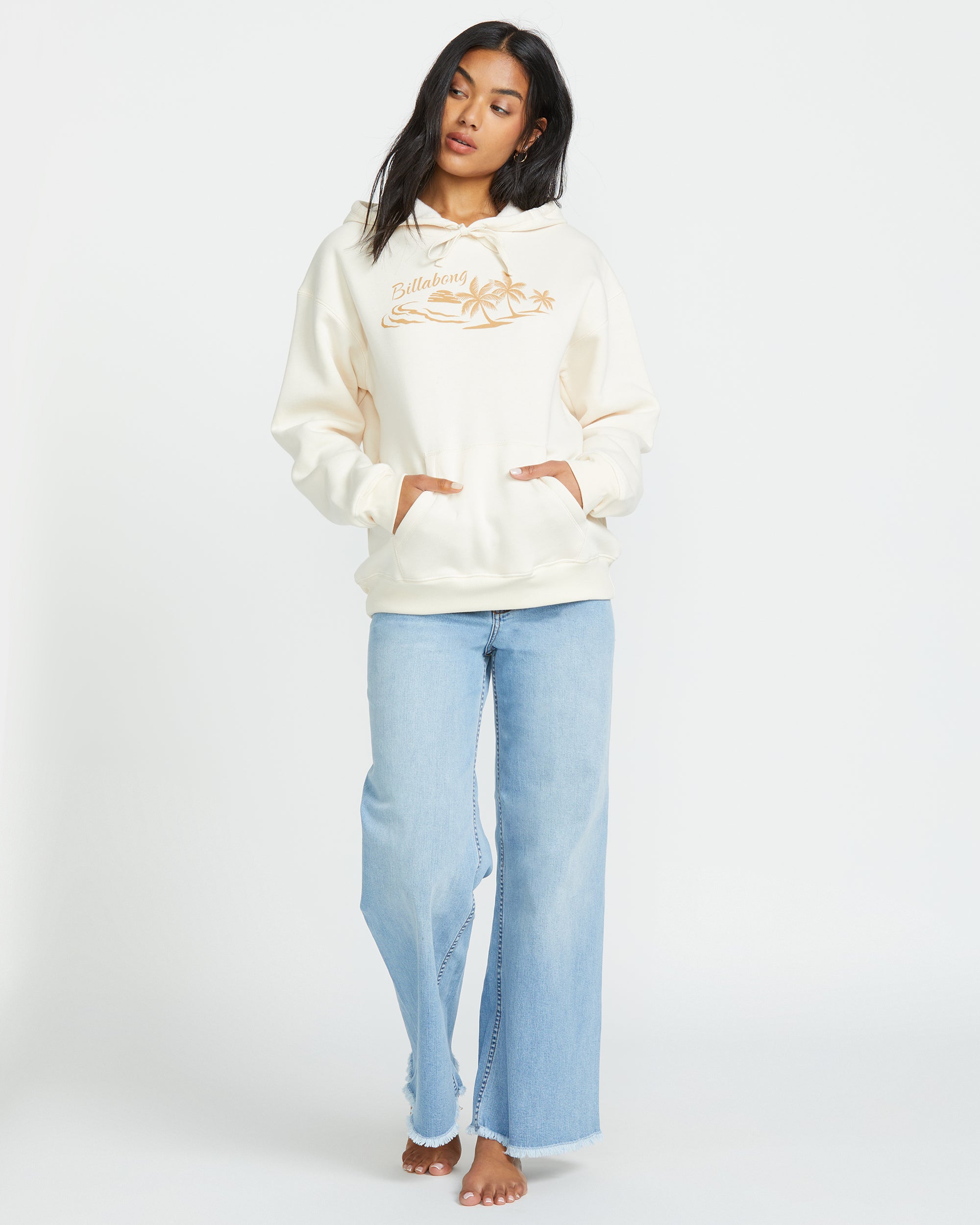 Billabong Beach Tropics Po Hoodie - Whitecap
