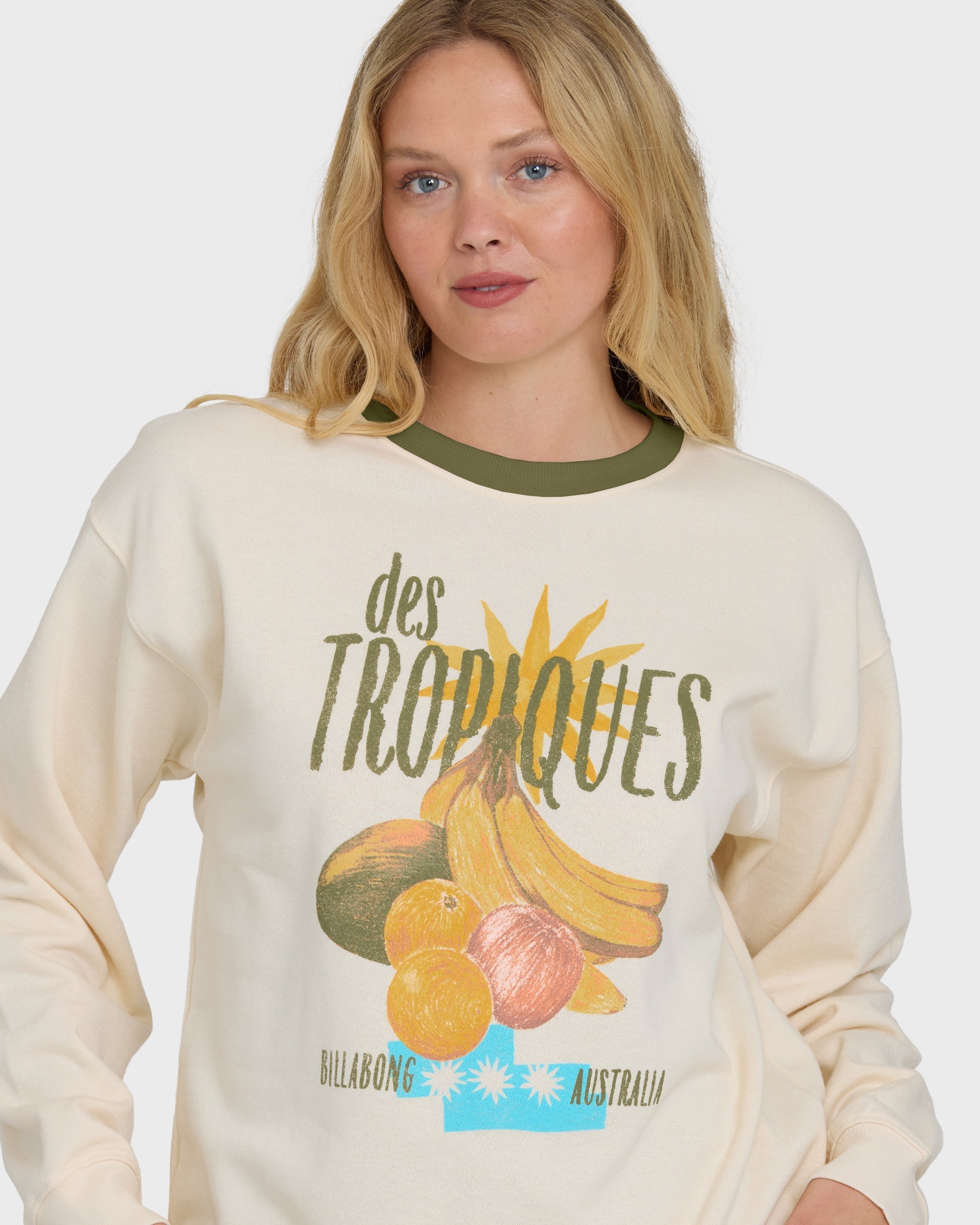Billabong Freshest Things Crewneck Sweatshirt - White Cap