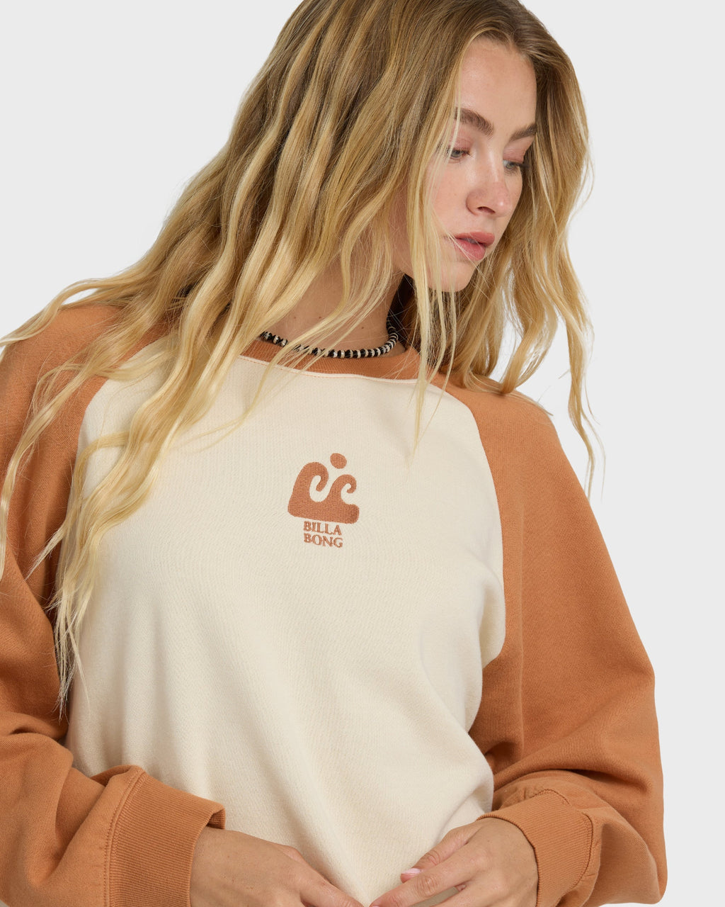 Billabong Blissed Out Crewneck Sweatshirt - Caramel Cafe