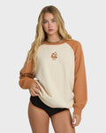Billabong Blissed Out Crewneck Sweatshirt - Caramel Cafe