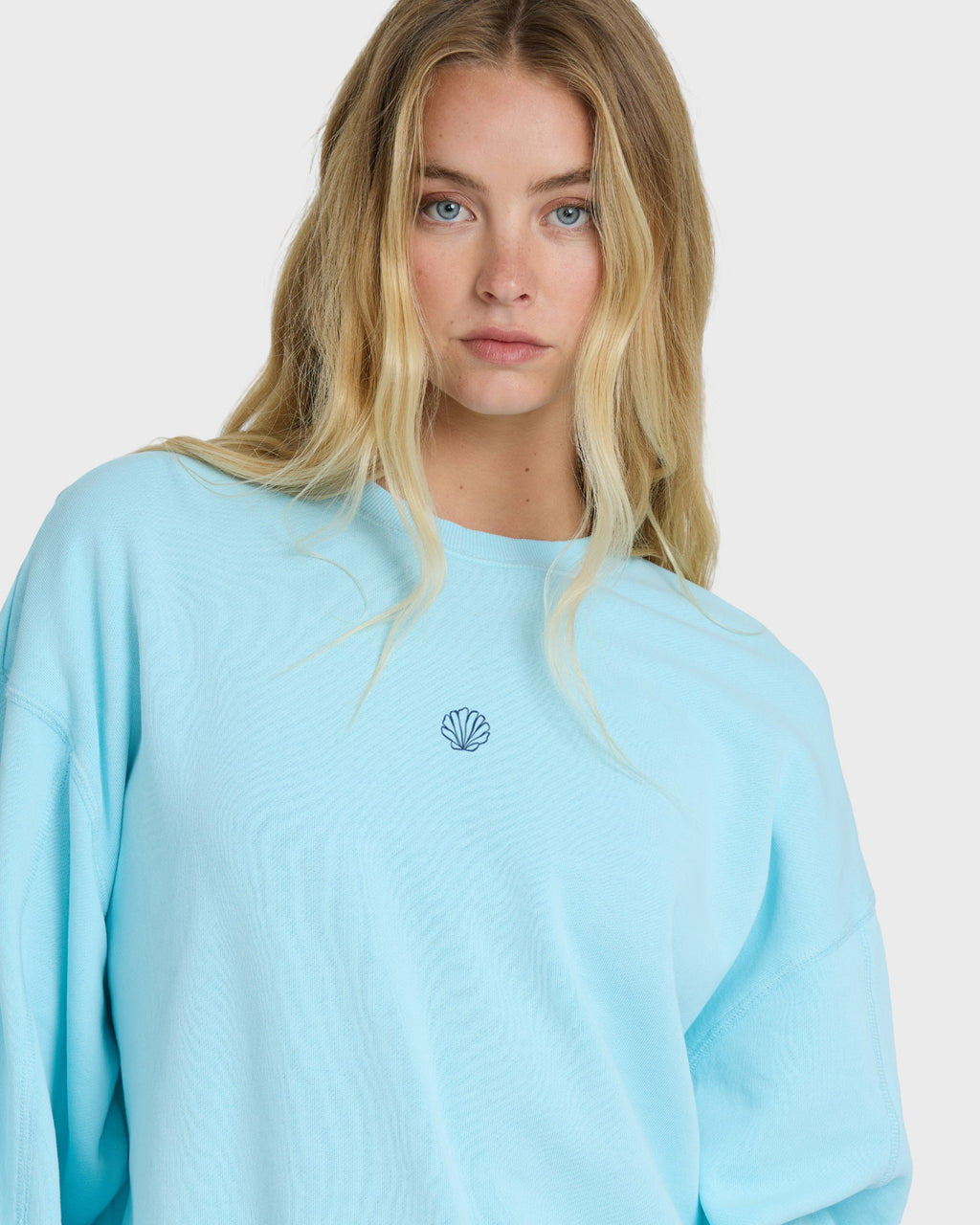 Billabong Sanibel Kendal Crewneck Sweatshirt - Pool Blue
