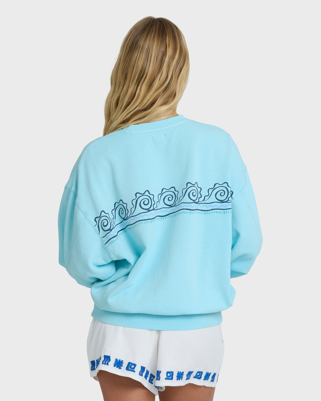 Billabong Sanibel Kendal Crewneck Sweatshirt - Pool Blue