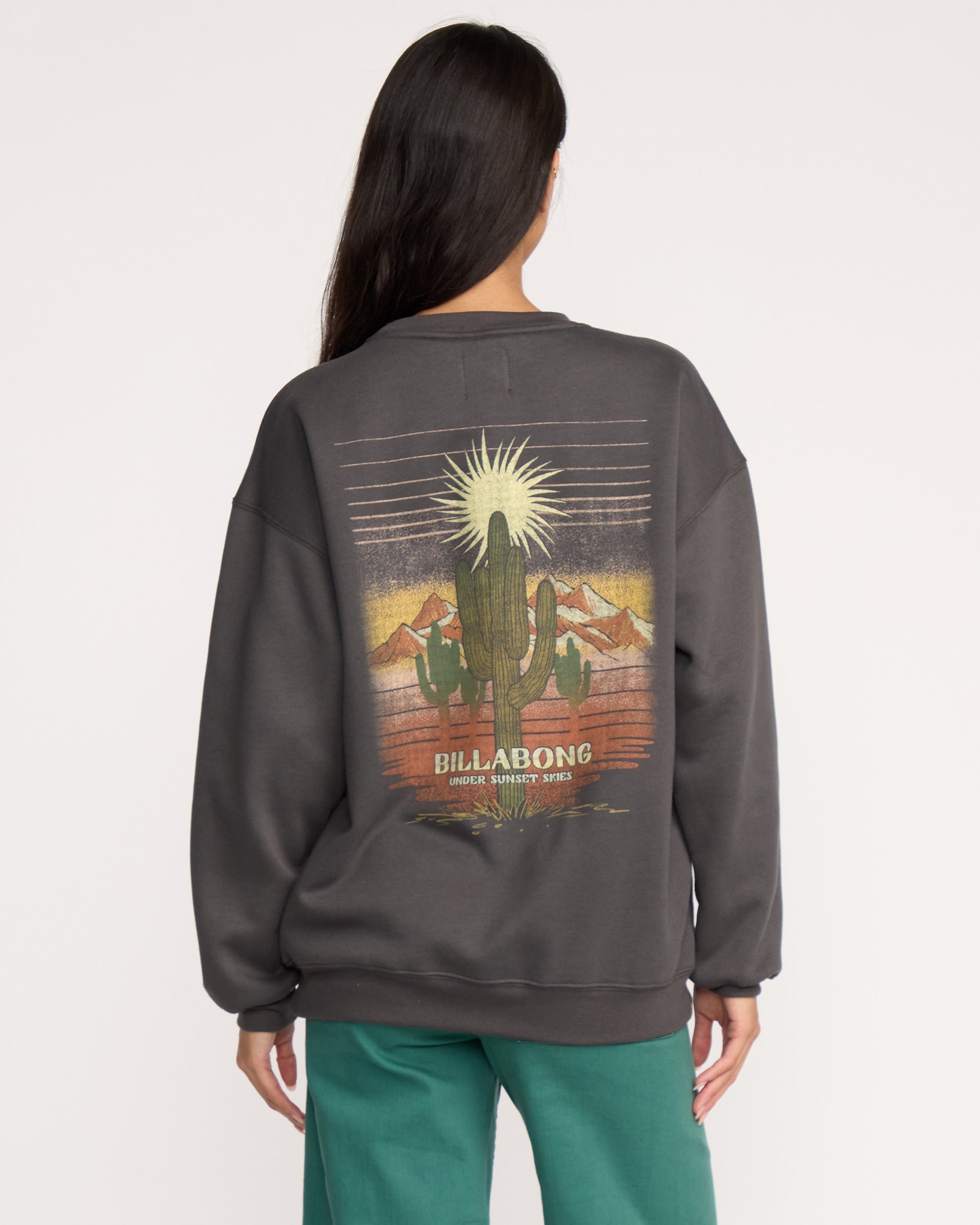 Billabong Desert Break Crewneck Sweatshirt - Off Black