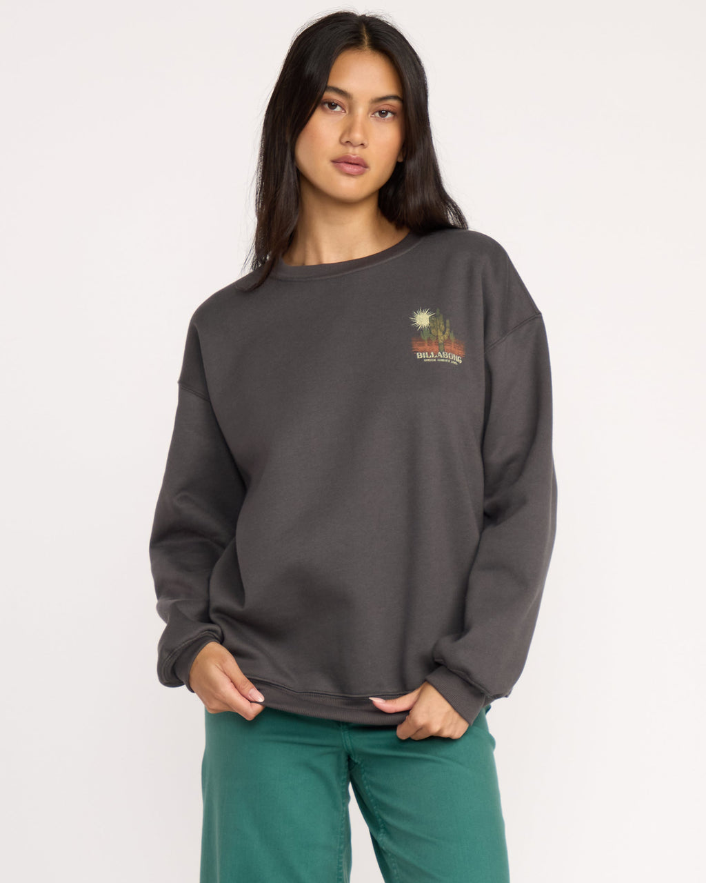 Billabong Desert Break Crewneck Sweatshirt - Off Black