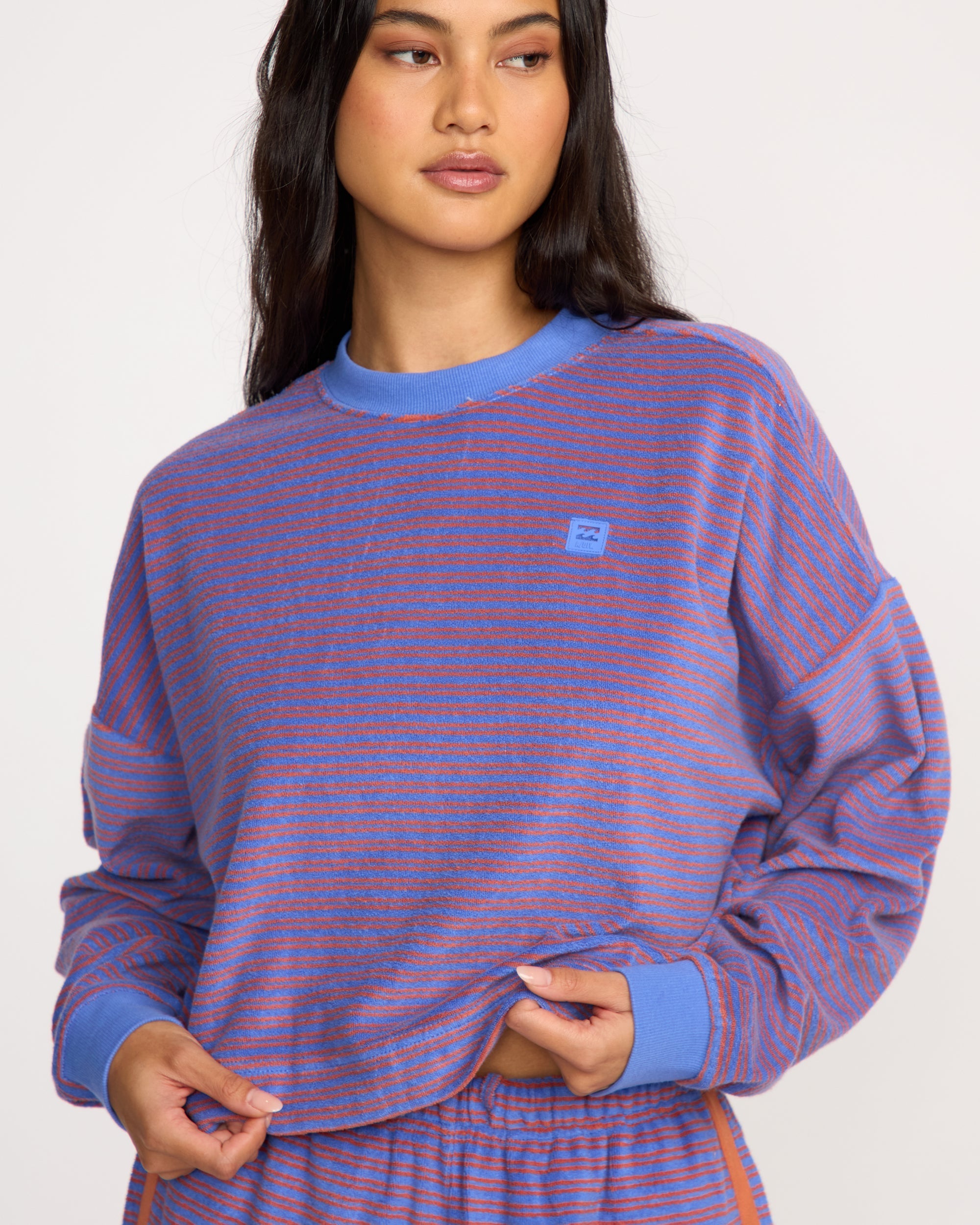 Billabong A/Div Waves For Days Terry Crewneck Sweatshirt - Iris