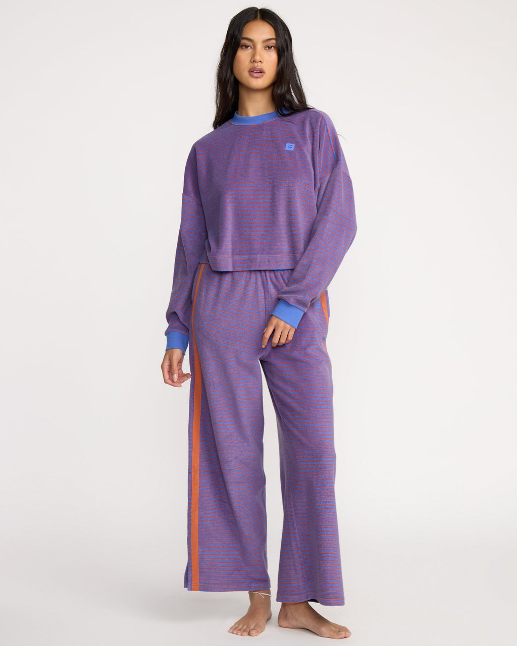 Billabong A/Div Waves For Days Terry Crewneck Sweatshirt - Iris
