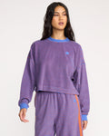 Billabong A/Div Waves For Days Terry Crewneck Sweatshirt - Iris