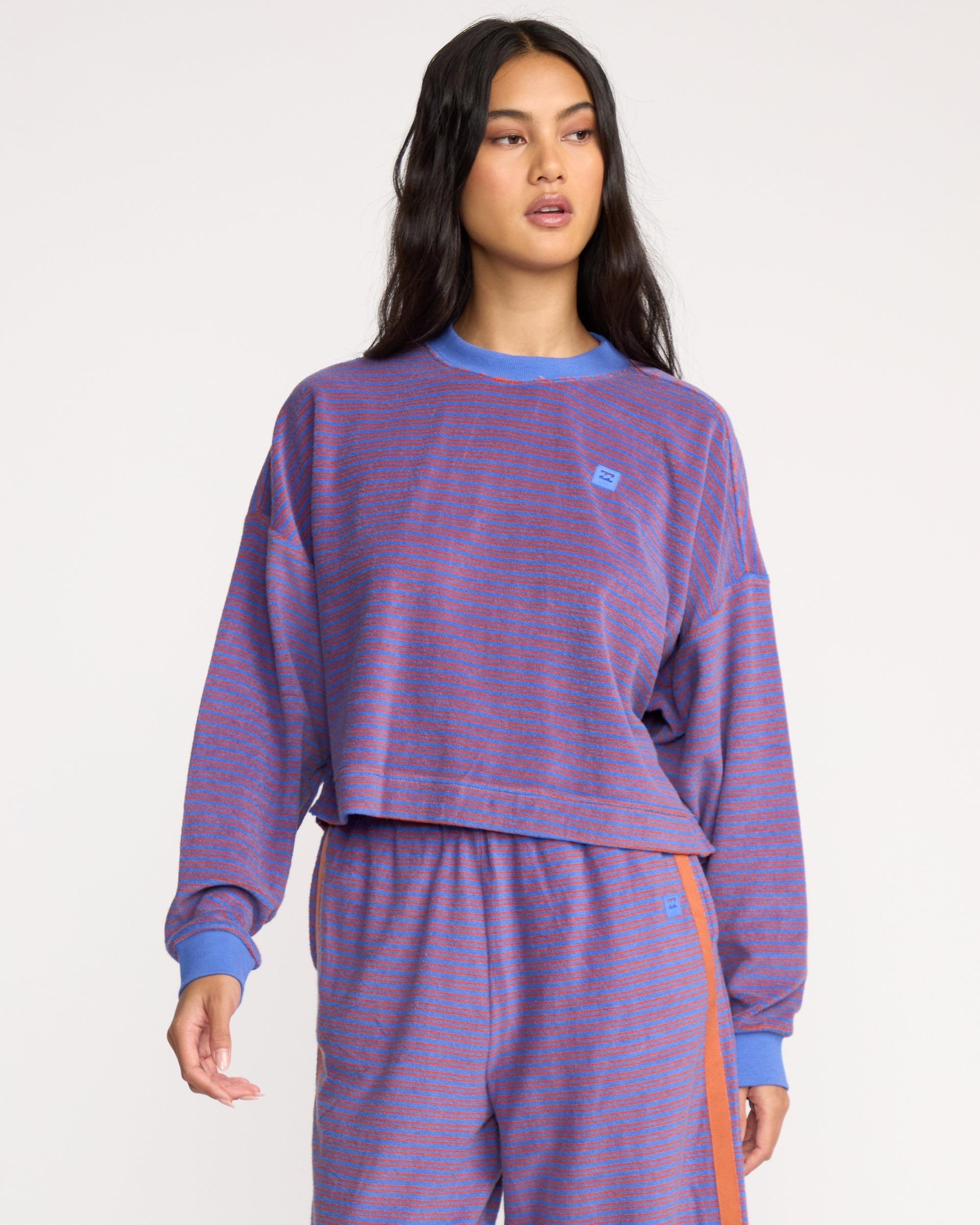 Billabong A/Div Waves For Days Terry Crewneck Sweatshirt - Iris