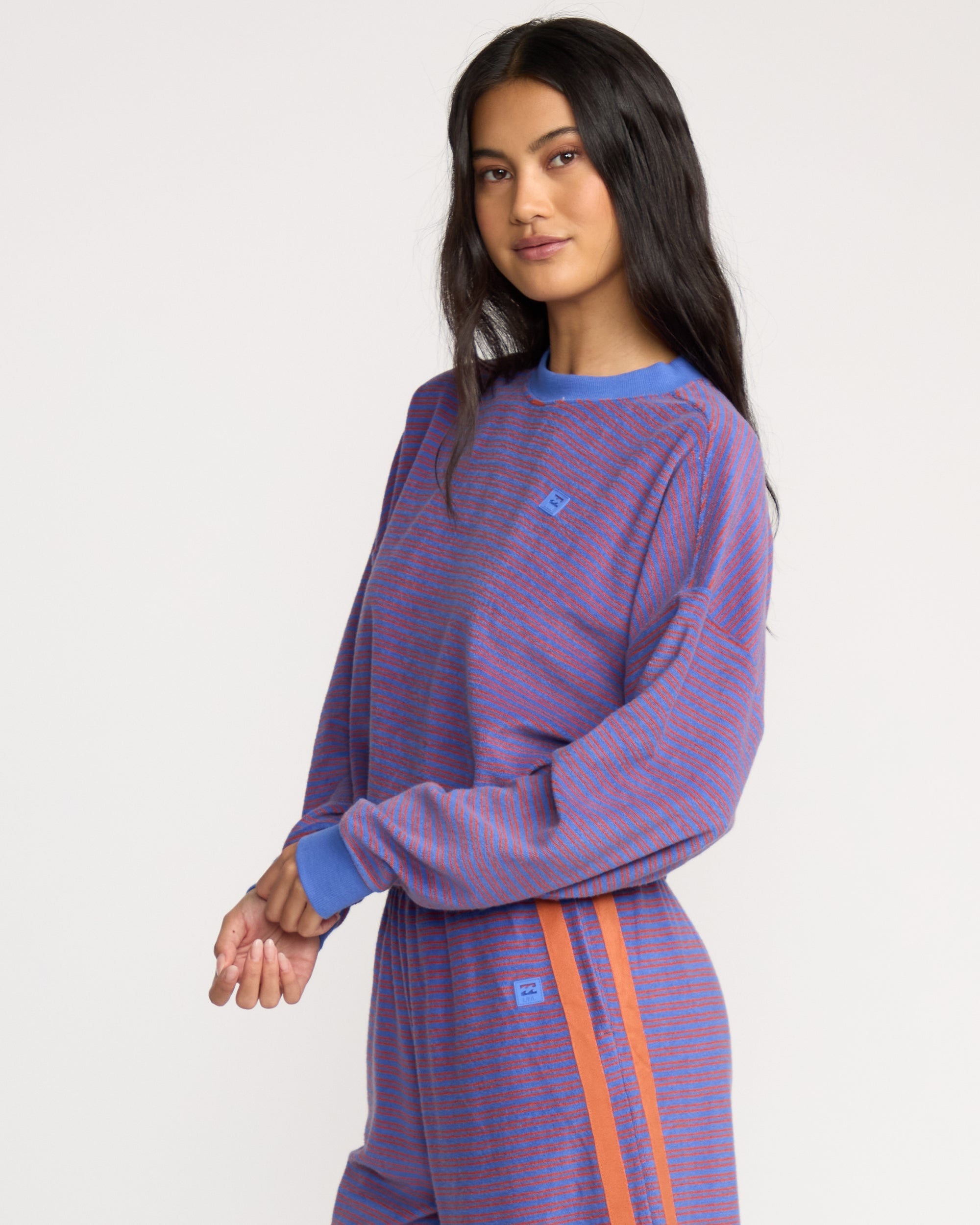 Billabong A/Div Waves For Days Terry Crewneck Sweatshirt - Iris