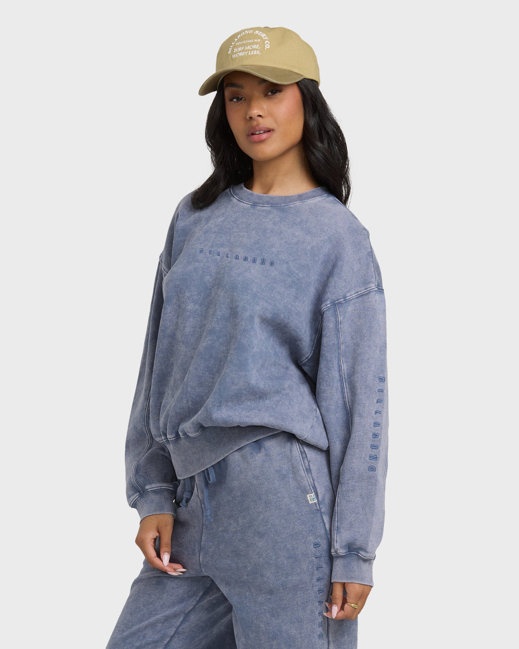 Billabong Saltwashed Kendal Crewneck Sweatshirt - Stone Blue