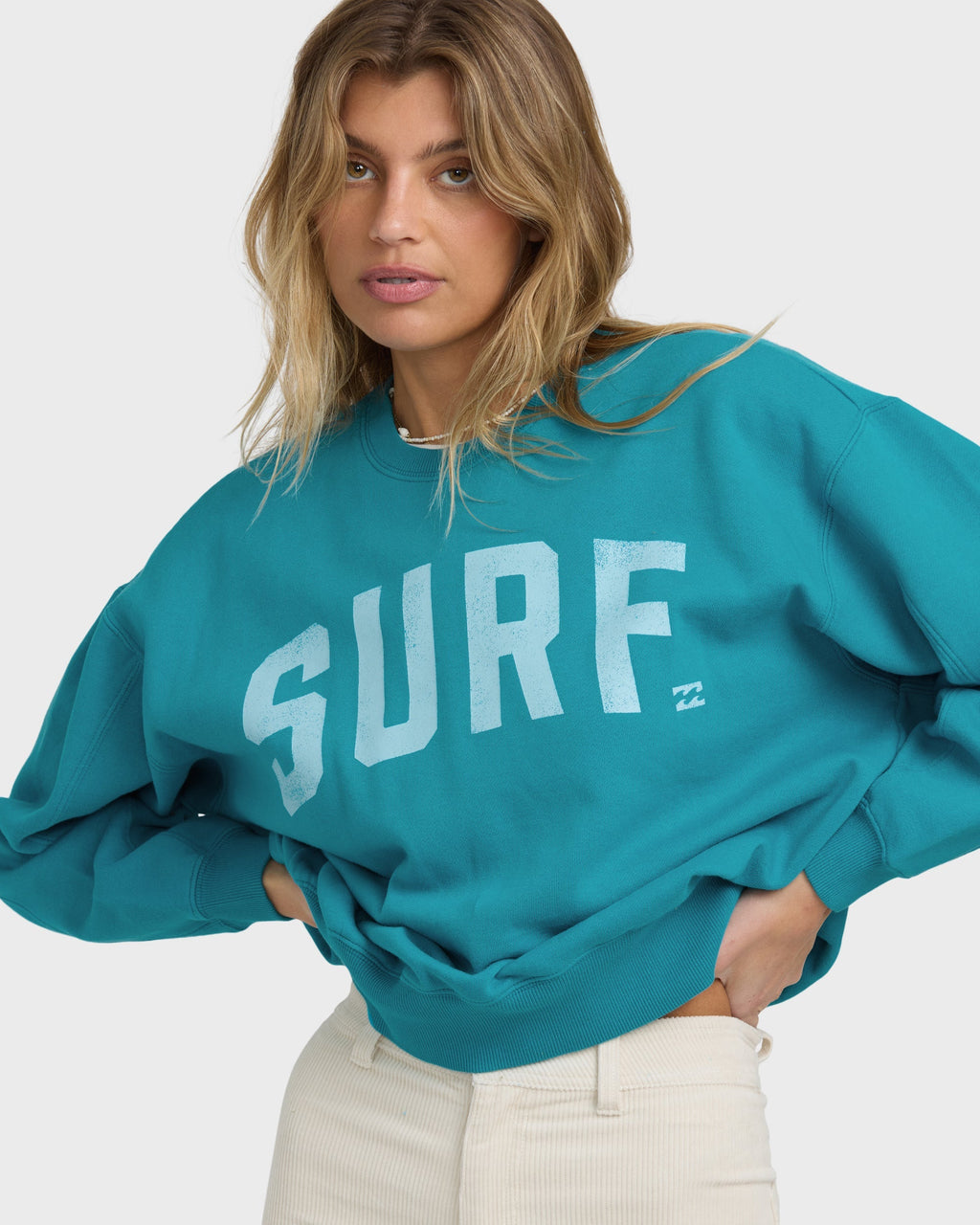 Billabong Mono Aloha Kendal Crewneck Sweatshirt - Atlantis