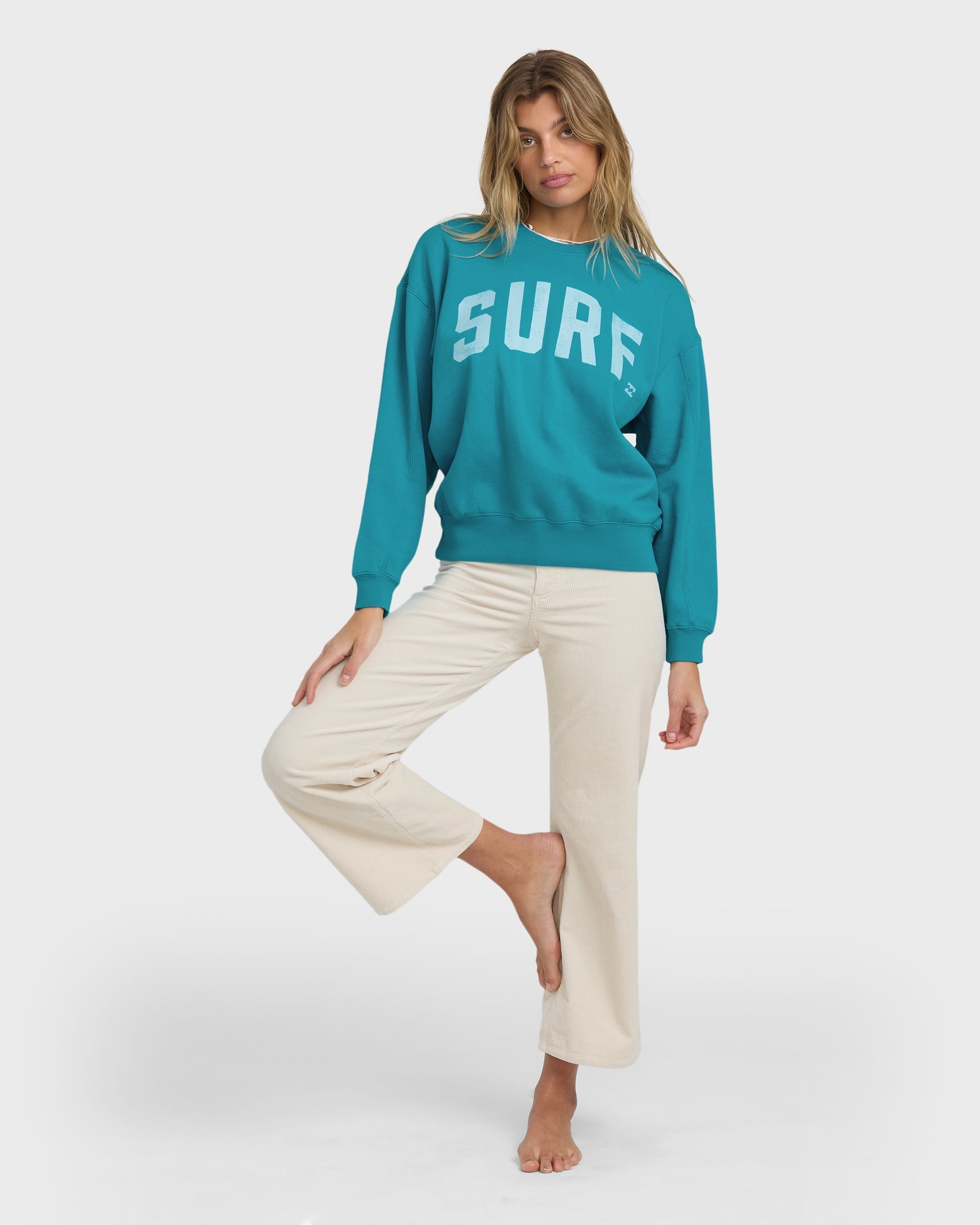 Billabong Mono Aloha Kendal Crewneck Sweatshirt - Atlantis