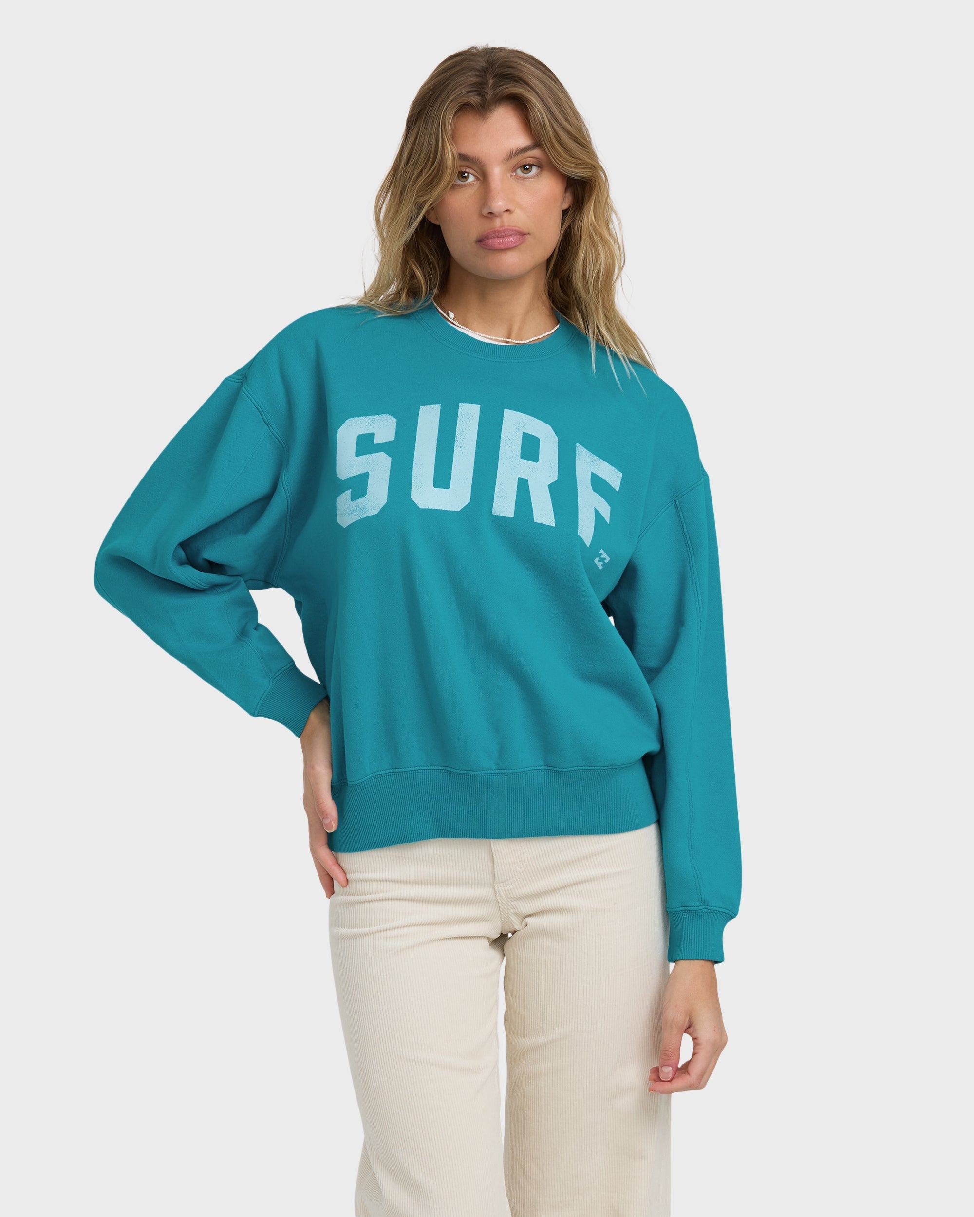 Billabong Mono Aloha Kendal Crewneck Sweatshirt - Atlantis