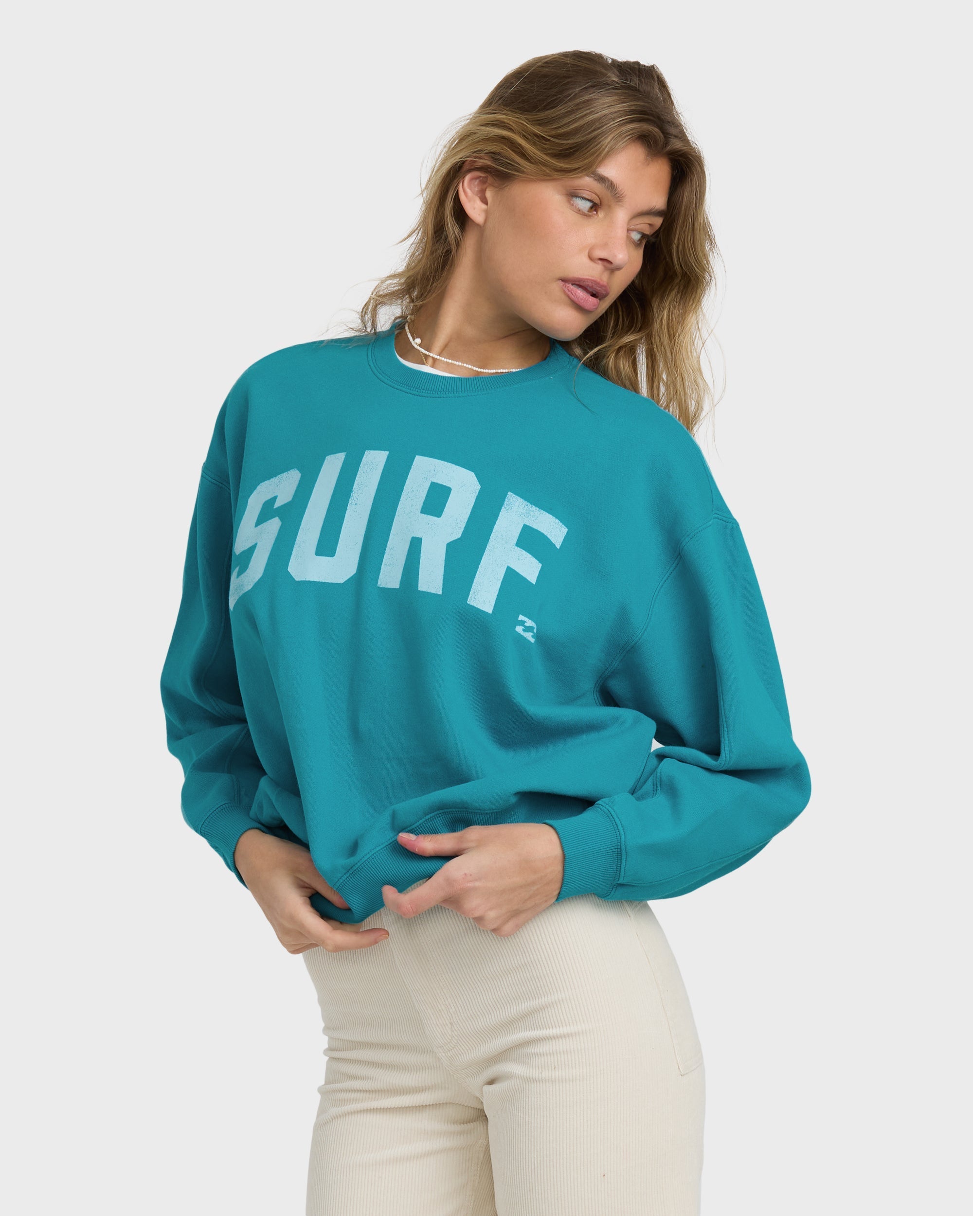 Billabong Mono Aloha Kendal Crewneck Sweatshirt - Atlantis