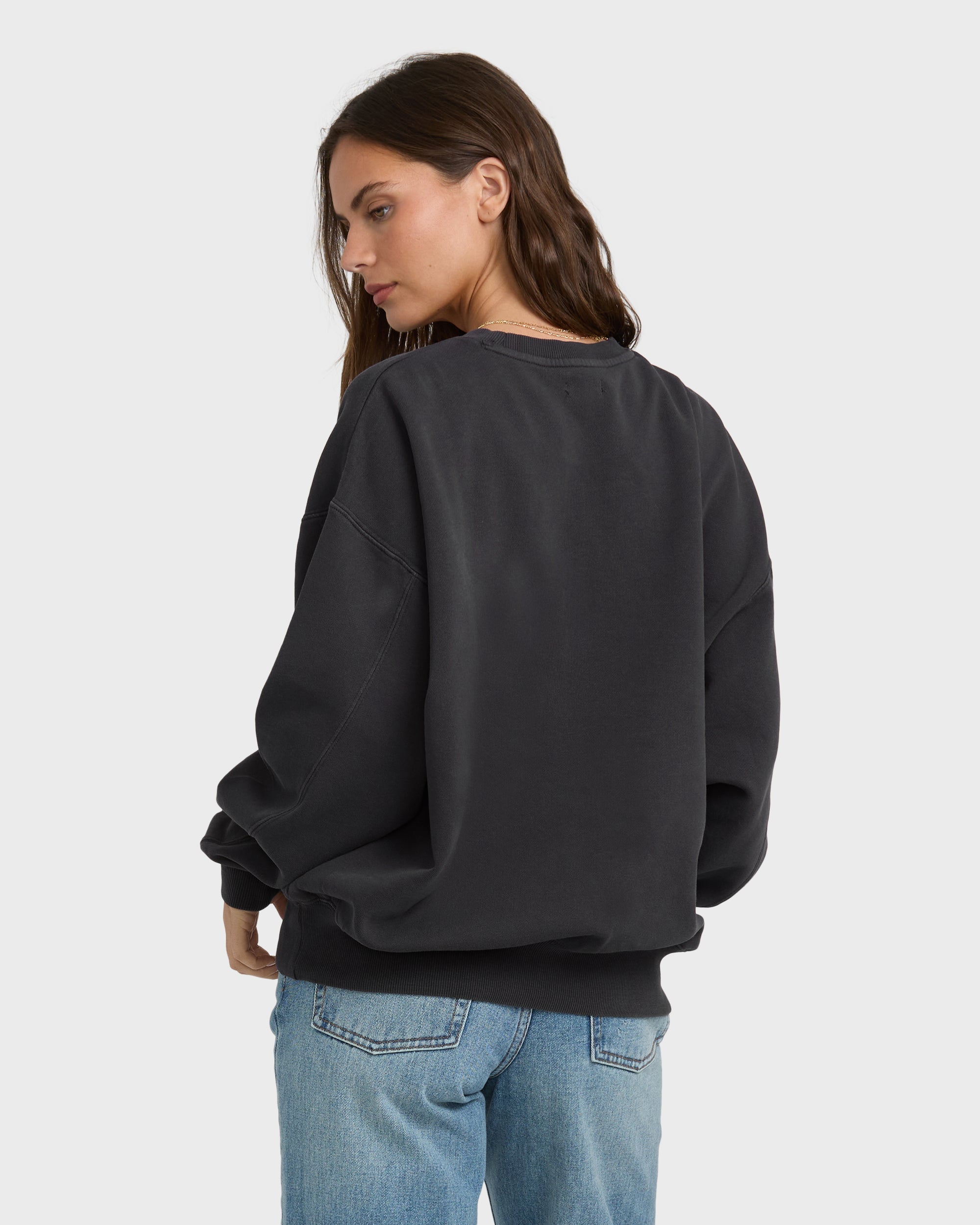 Billabong Mono Aloha Kendal Crewneck Sweatshirt - Black Sands