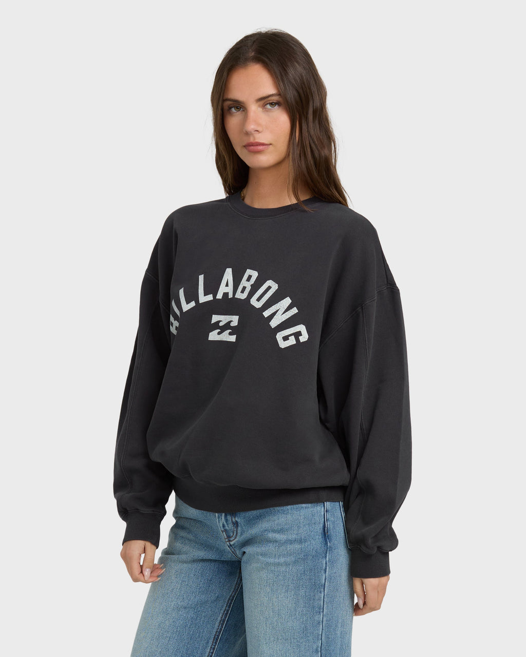 Billabong Mono Aloha Kendal Crewneck Sweatshirt - Black Sands