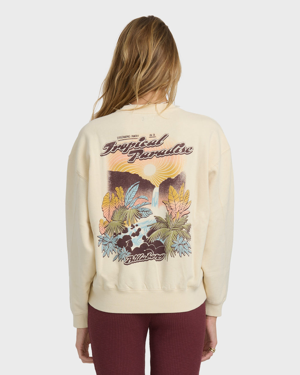 Billabong Raise Blaze Kendal Crewneck Sweatshirt - Whitecap