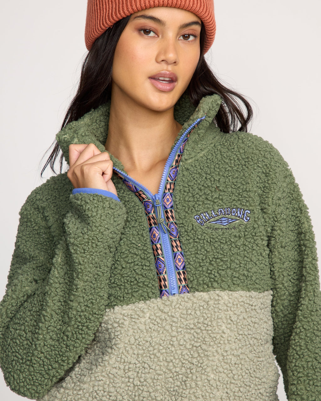 Billabong A/Div Horizon Mock Neck Half Zip Sweatshirt - Treehugger