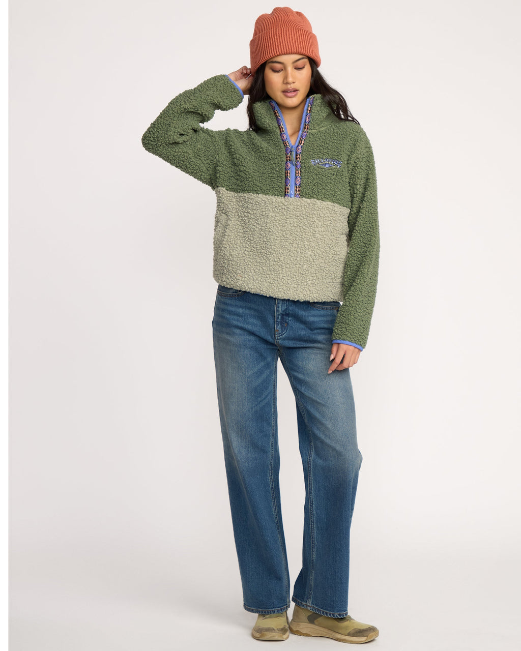 Billabong A/Div Horizon Mock Neck Half Zip Sweatshirt - Treehugger