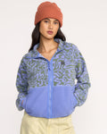 Billabong A/Div Rock Jetty Mock Neck Zip Sherpa Fleece - Iris