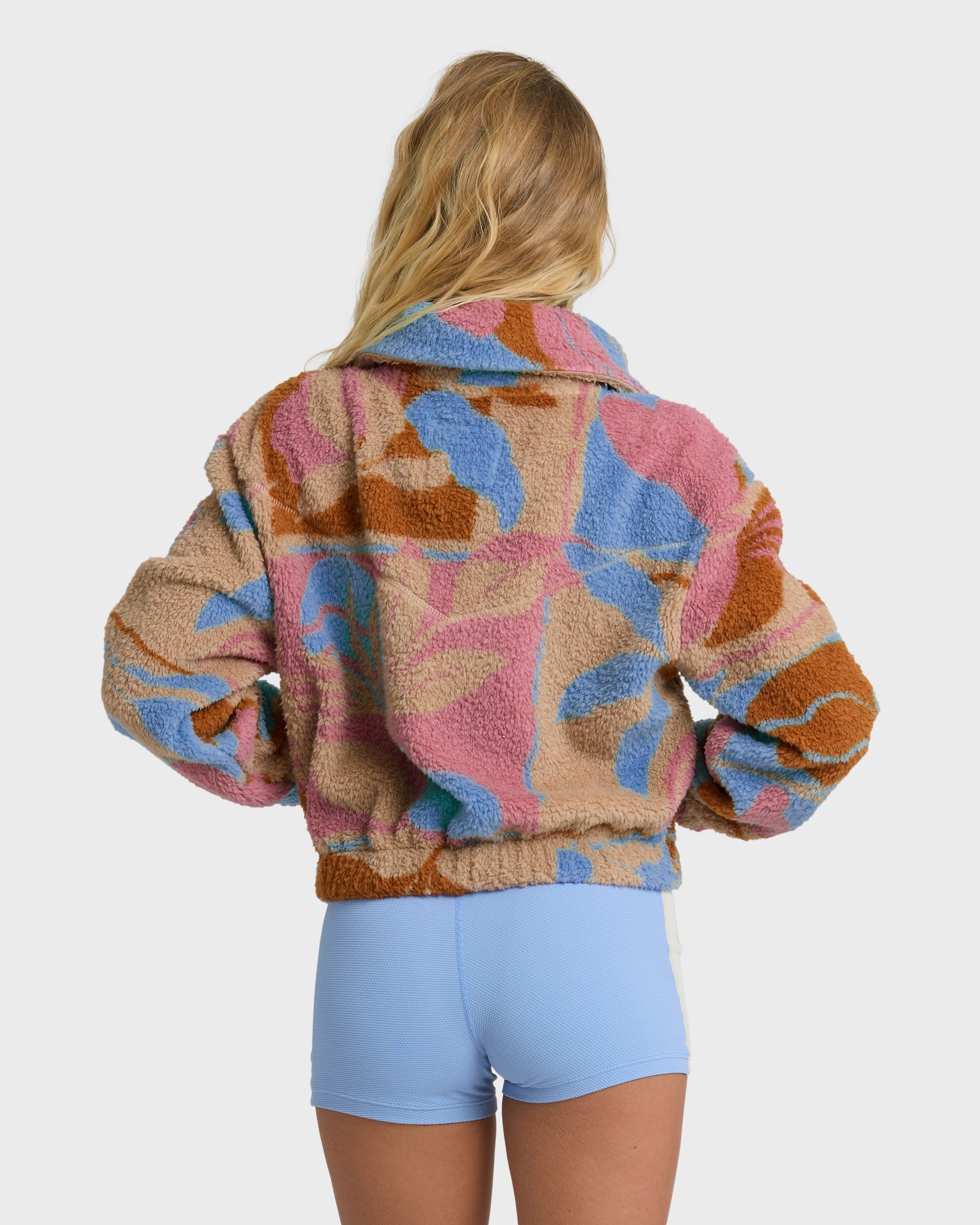 Billabong A/Div Barra Half Zip Sherpa Fleece - Oatmeal