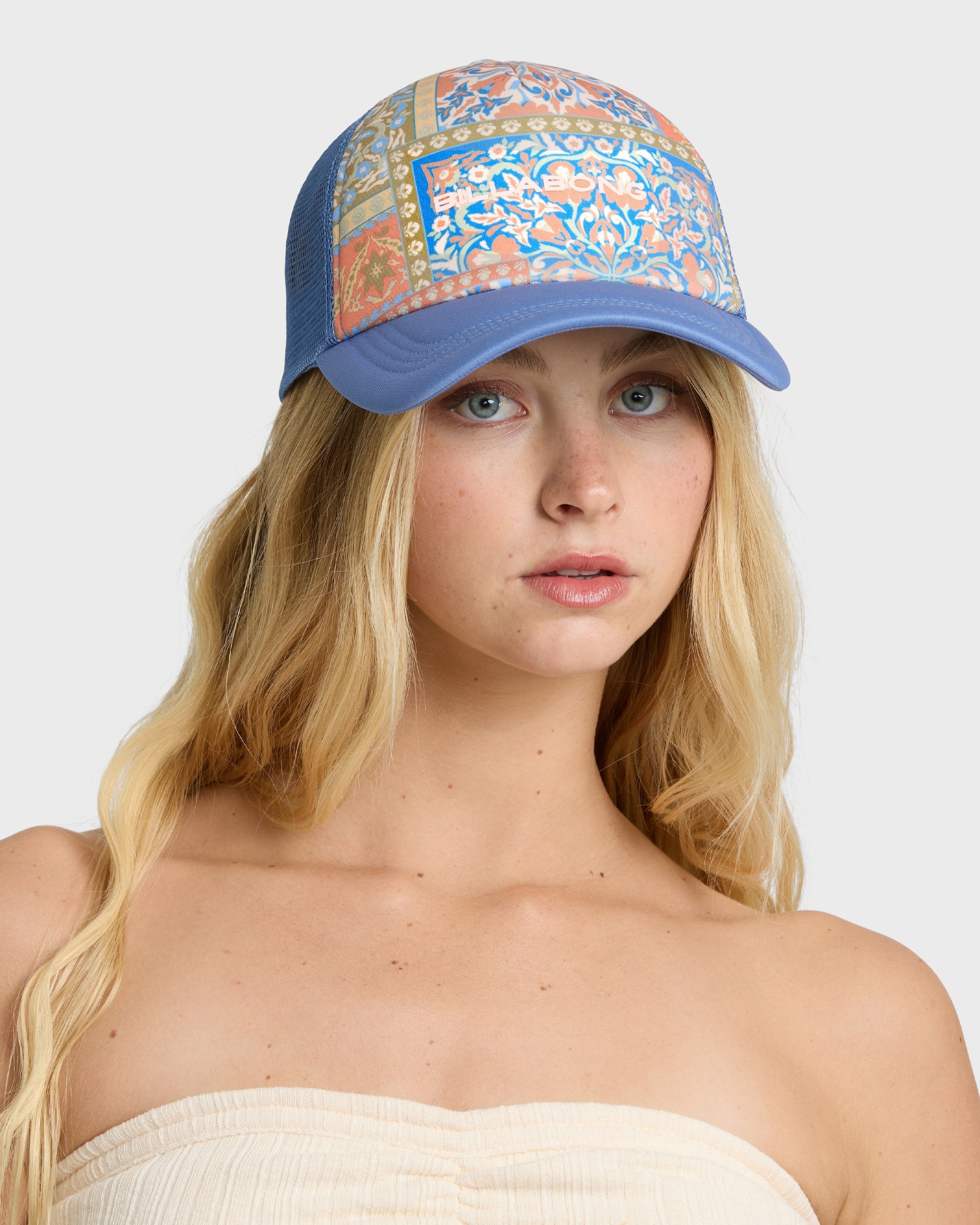 Billabong Heritage Mashup Trucker Hat - Blue Multi
