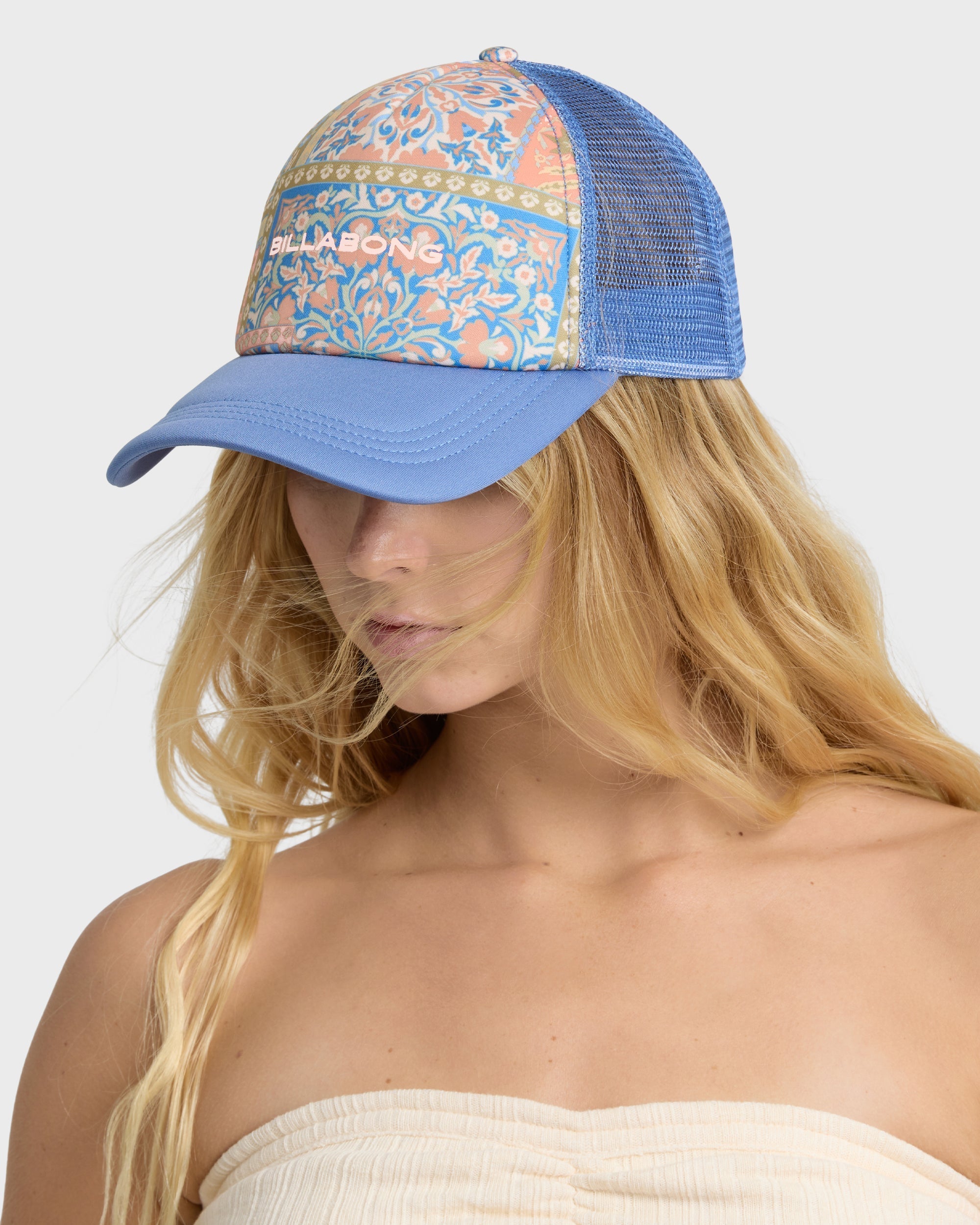Billabong Heritage Mashup Trucker Hat - Blue Multi