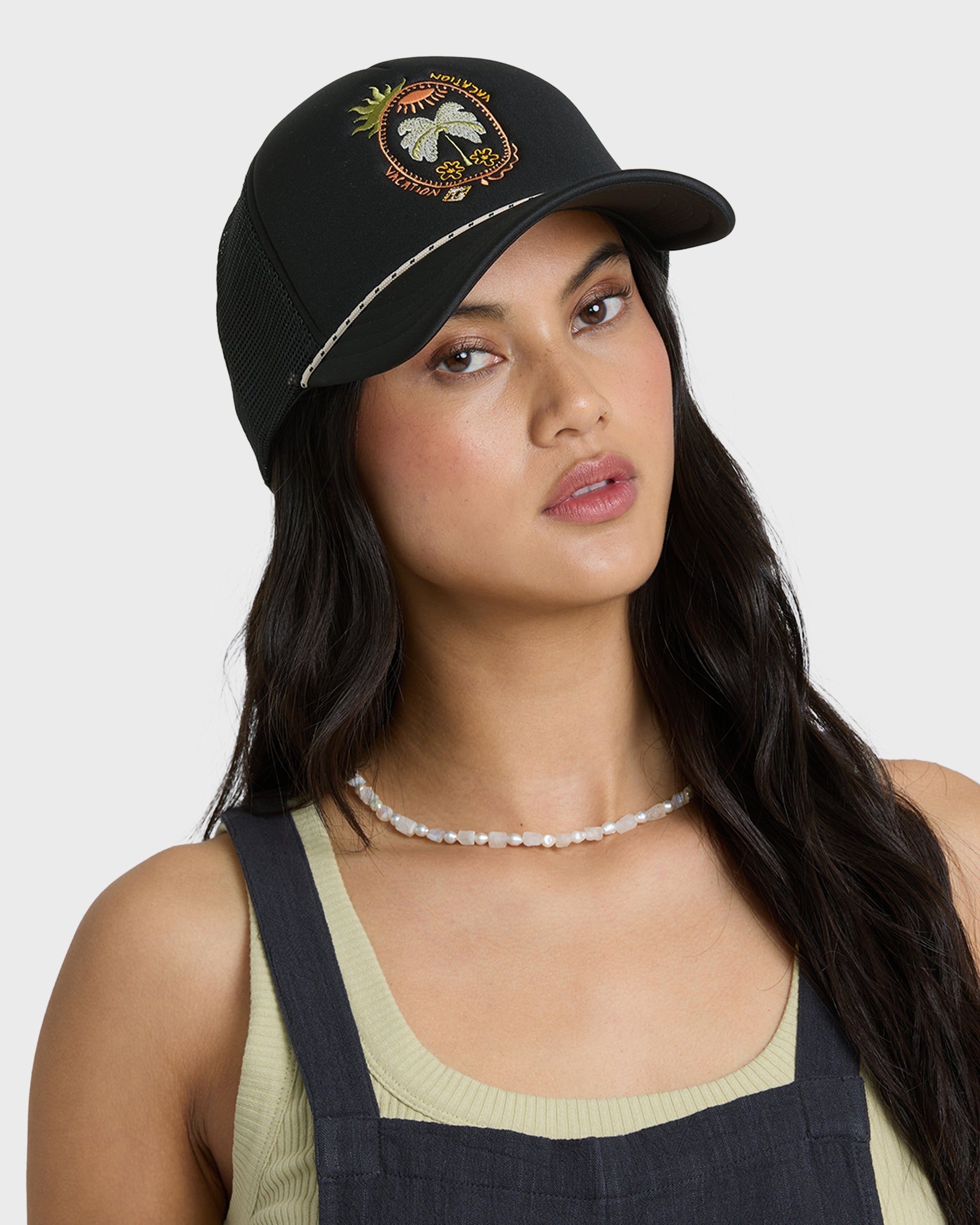 Billabong Grandpa Trucker Hat - Off Black