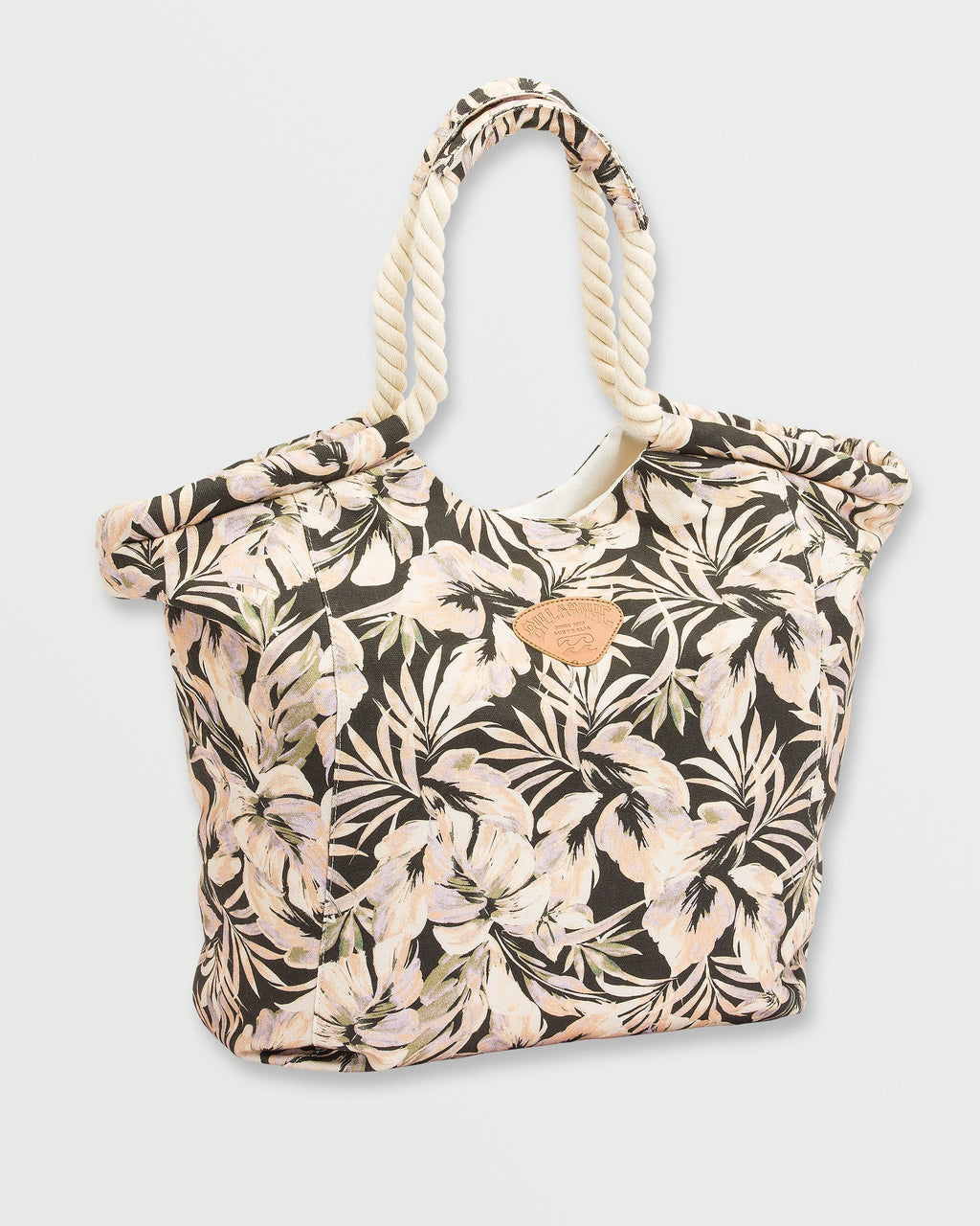 Billabong Rope Tote Bag - Black Floral