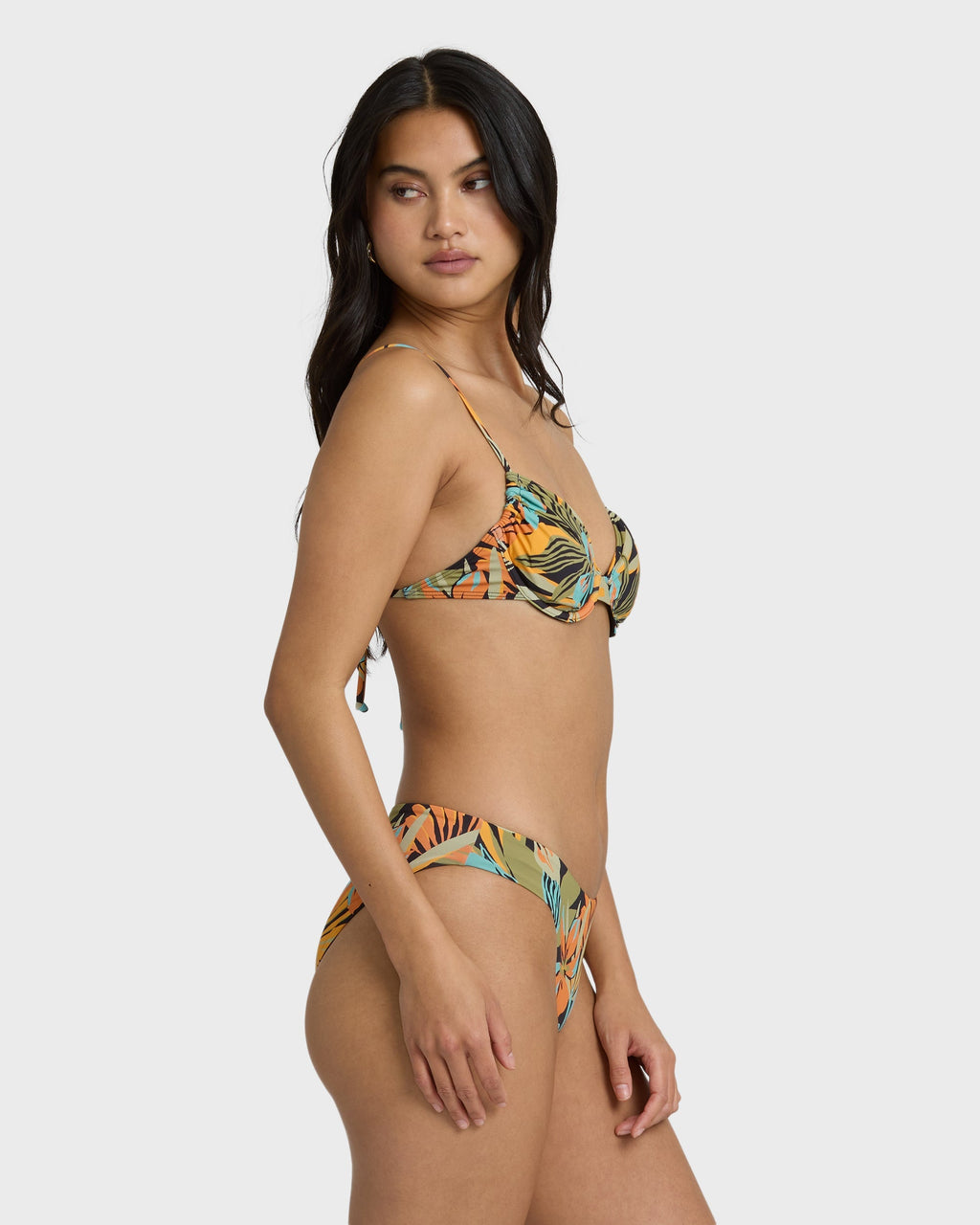 Billabong Des Tropiques Talia Underwire Bikini Top - Black Multi