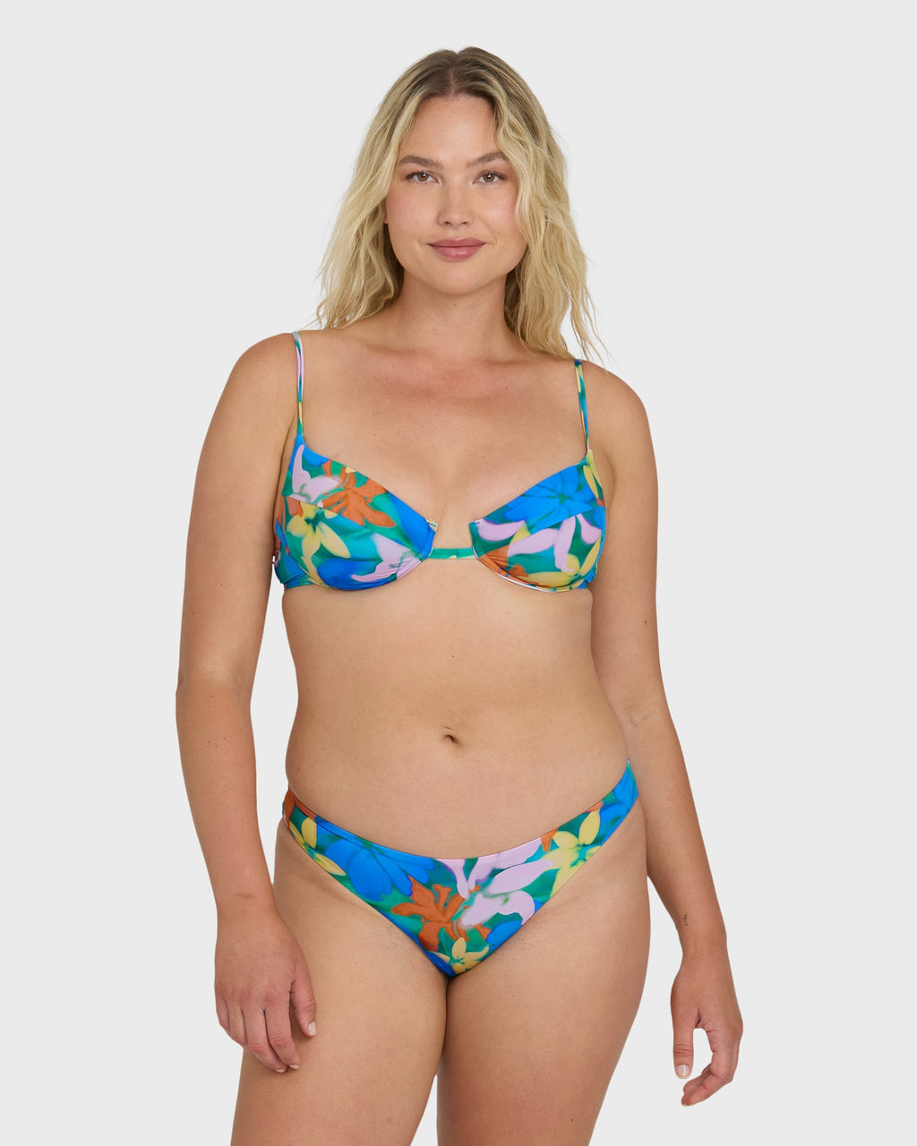 Billabong Agua Flores Leah Underwire Bikini Top - Blue Multi