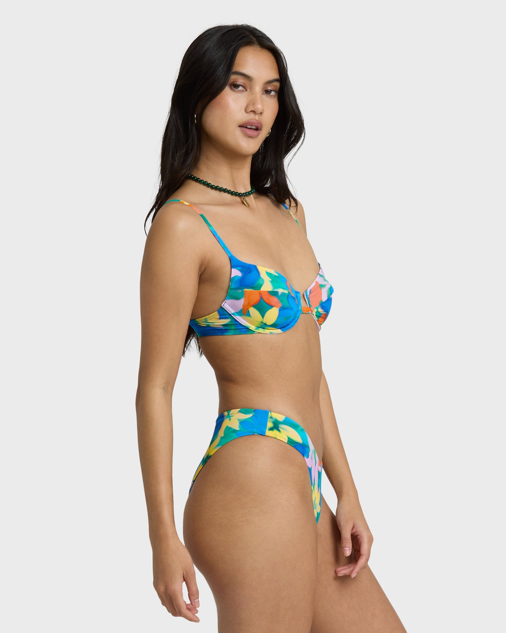 Billabong Agua Flores Leah Underwire Bikini Top - Blue Multi