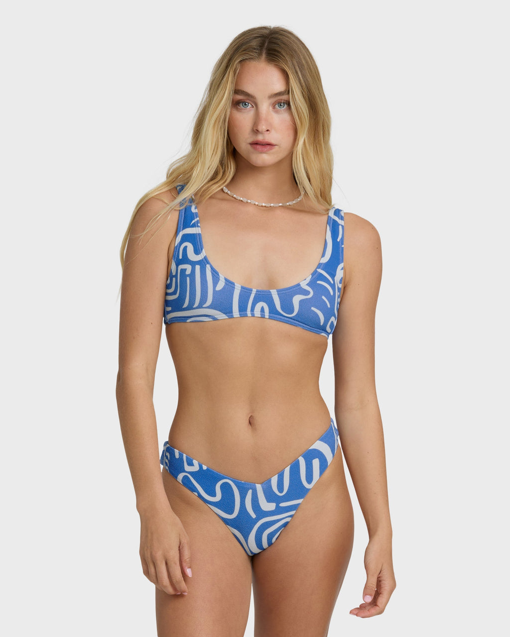 Billabong Le Love Scoop Tank Swim Tank Bikini Top - True Blue