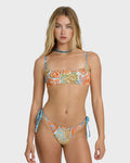 Billabong Le Surf Reversible Mila Bralette Bikini Top - Orange Multi