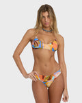 Billabong Lei Daze V Bralette X Back Bikini Top - Multi