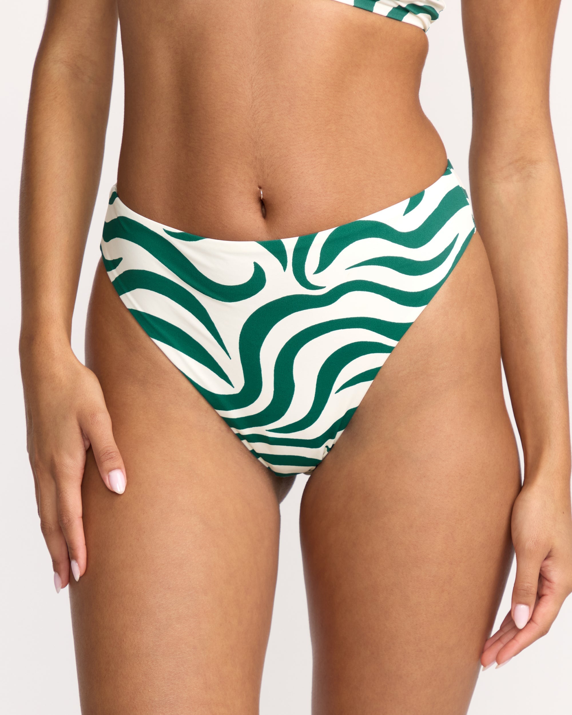 Billabong All The Waves Hi Maya Bikini Bottom - Evergreen