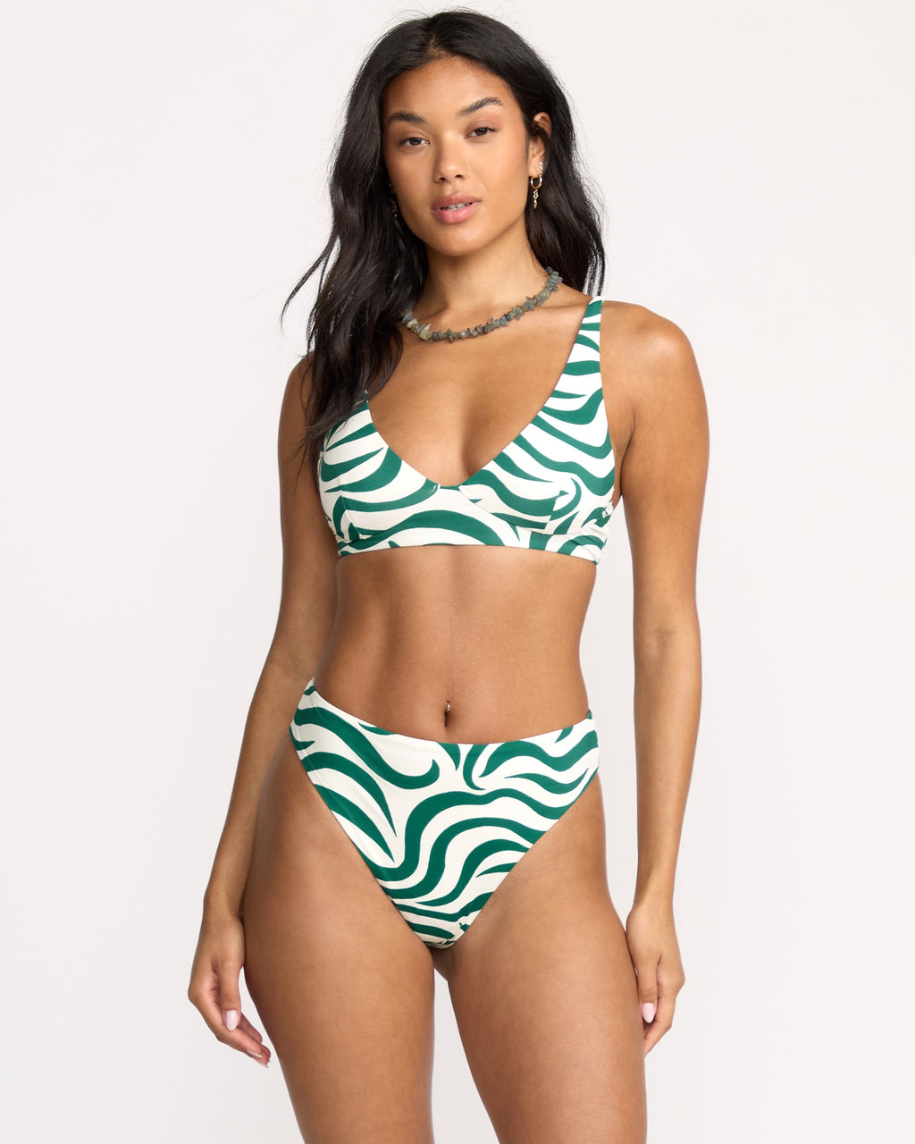 Billabong All The Waves Hi Maya Bikini Bottom - Evergreen