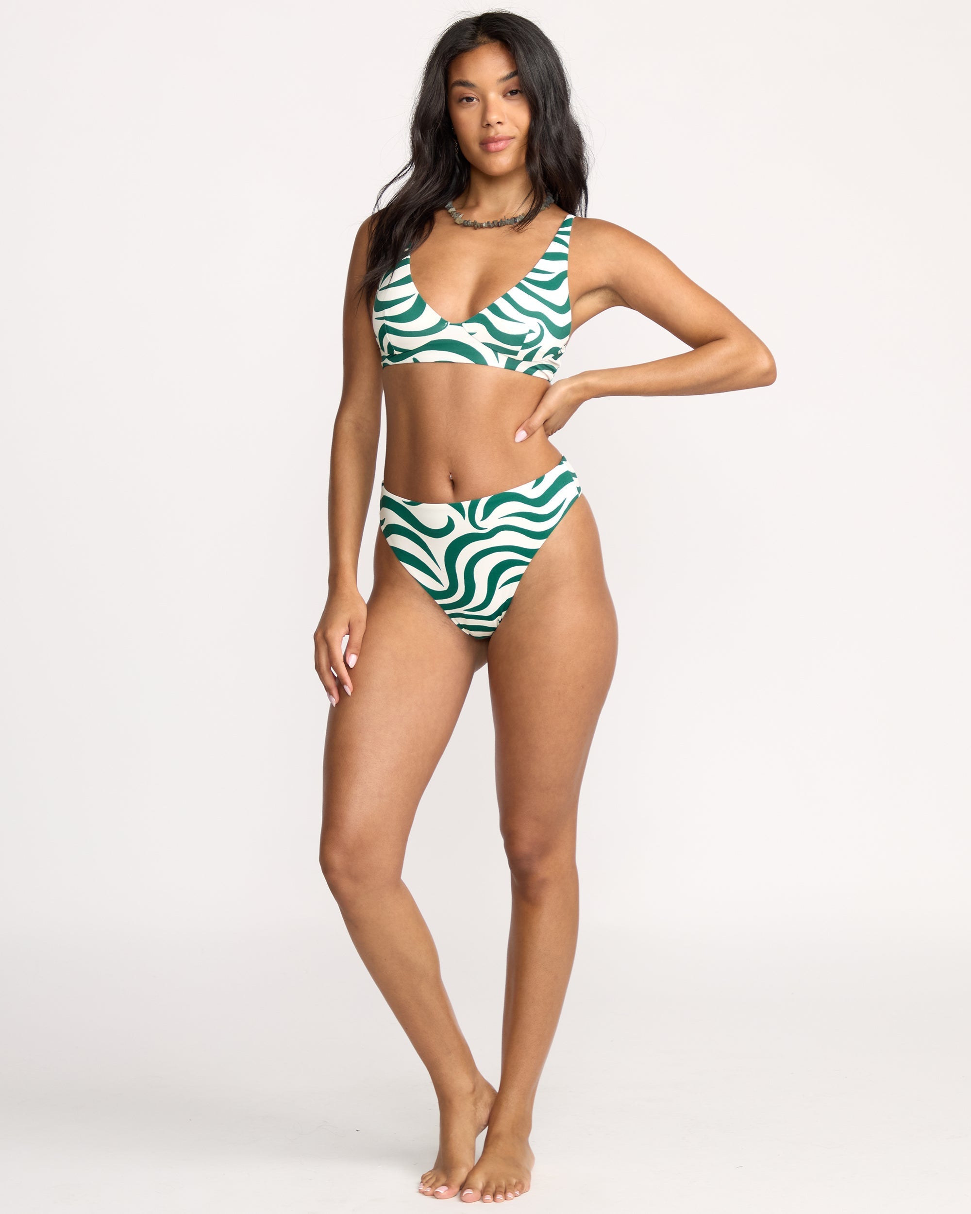 Billabong All The Waves Hi Maya Bikini Bottom - Evergreen