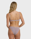 Billabong Mini Wave Check Tropic Medium Bikini Bottom - Red Dahlia
