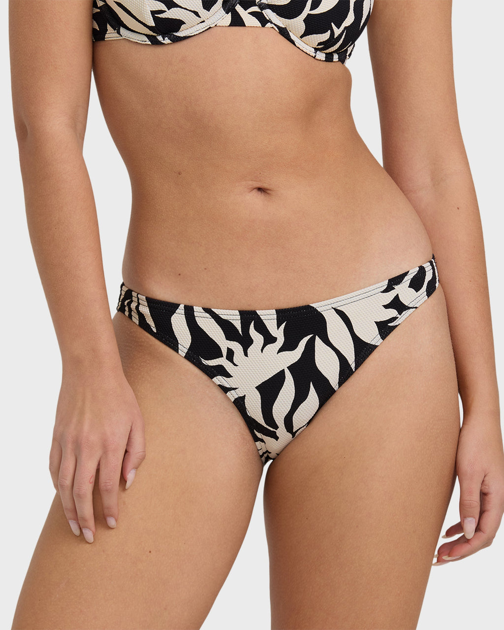 Billabong By My Side Tropic Bikini Bottom - Black White