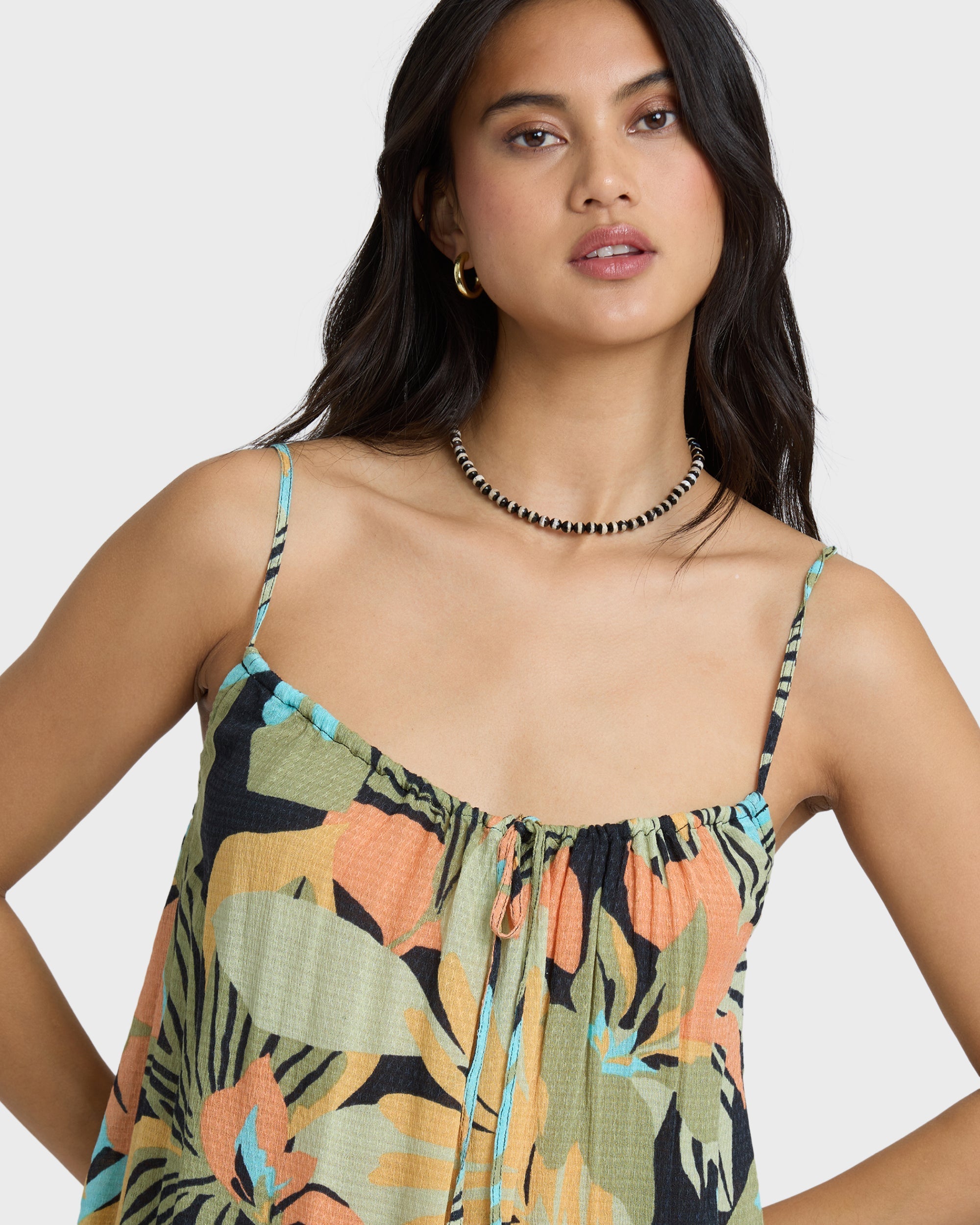 Billabong Beach Song Printed Mini Dress - Black Multi