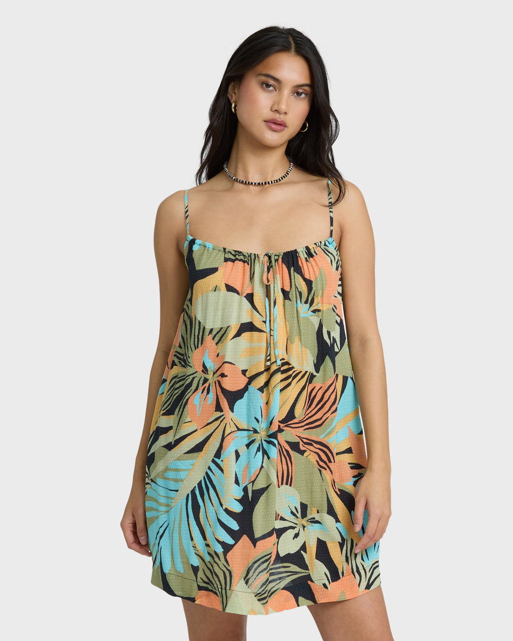 Billabong Beach Song Printed Mini Dress - Black Multi