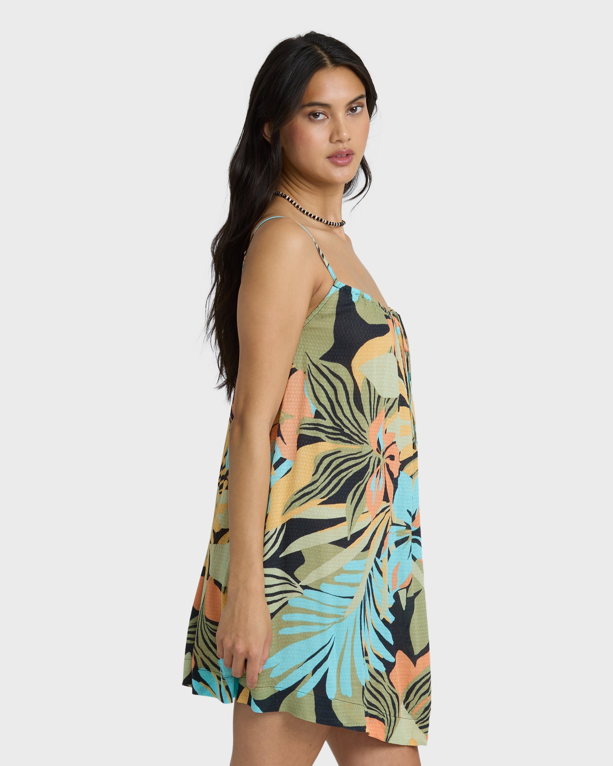 Billabong Beach Song Printed Mini Dress - Black Multi