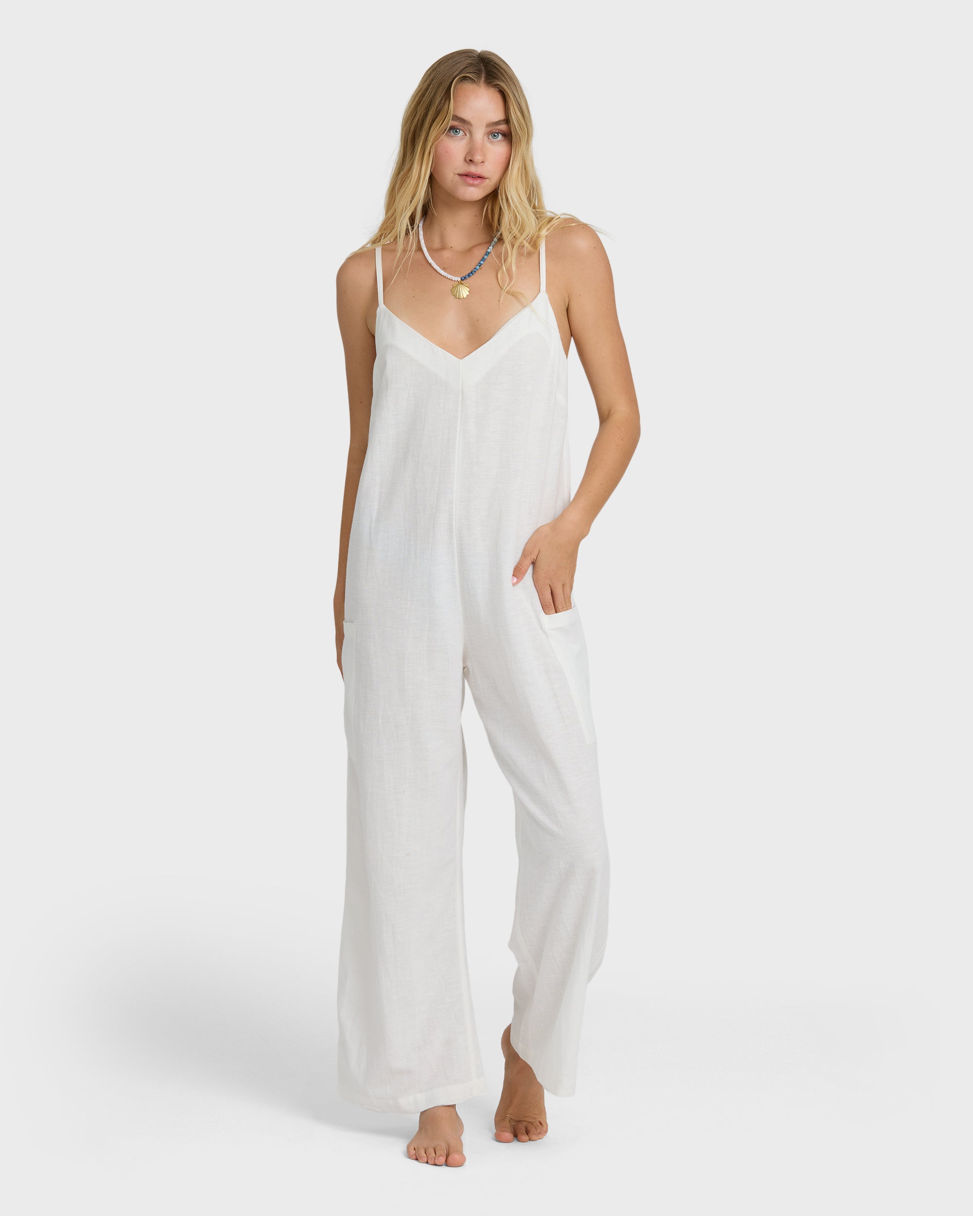 Billabong Day To Day Romper - Salt Crystal