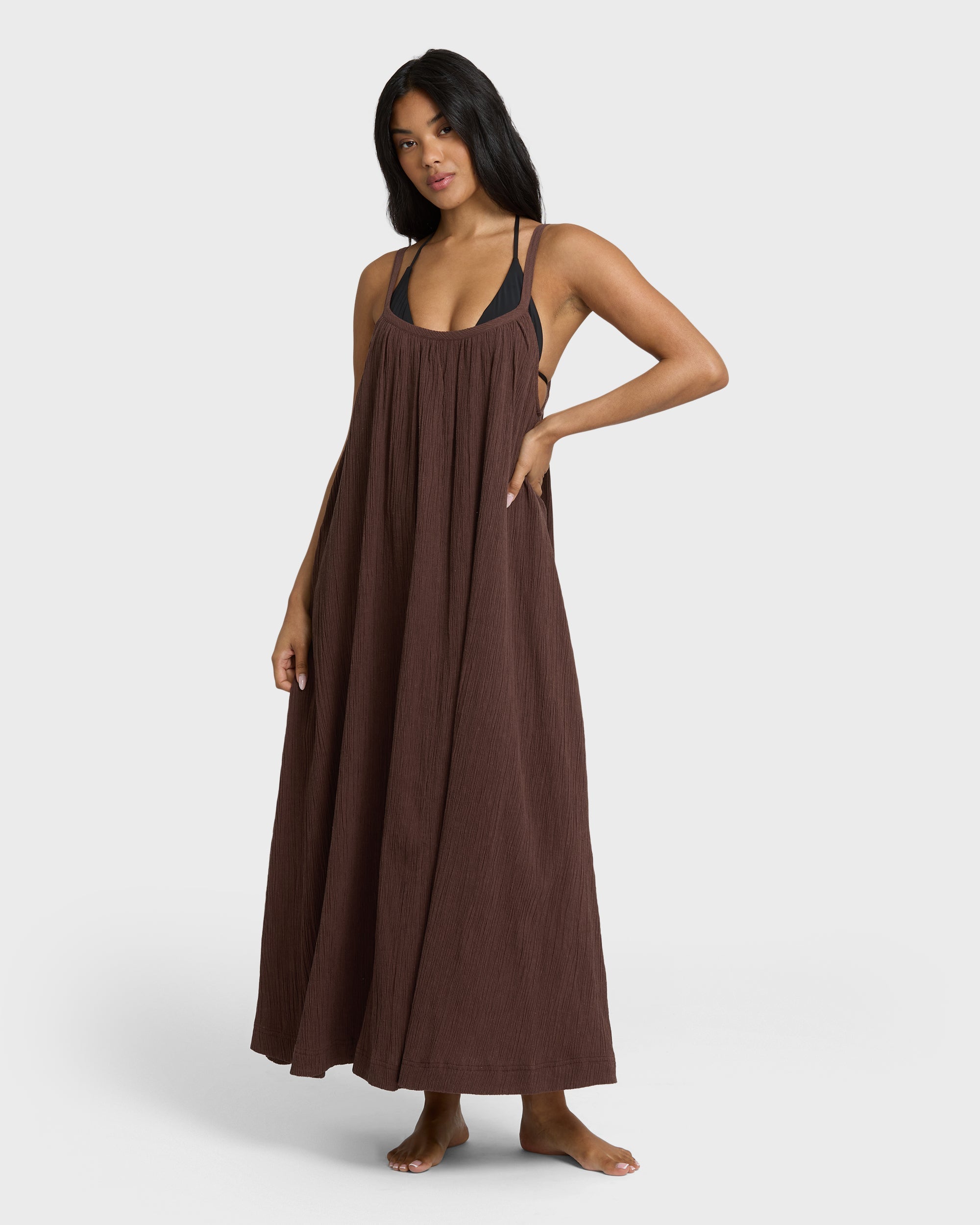 Billabong Good Feels Maxi Dress - Teak