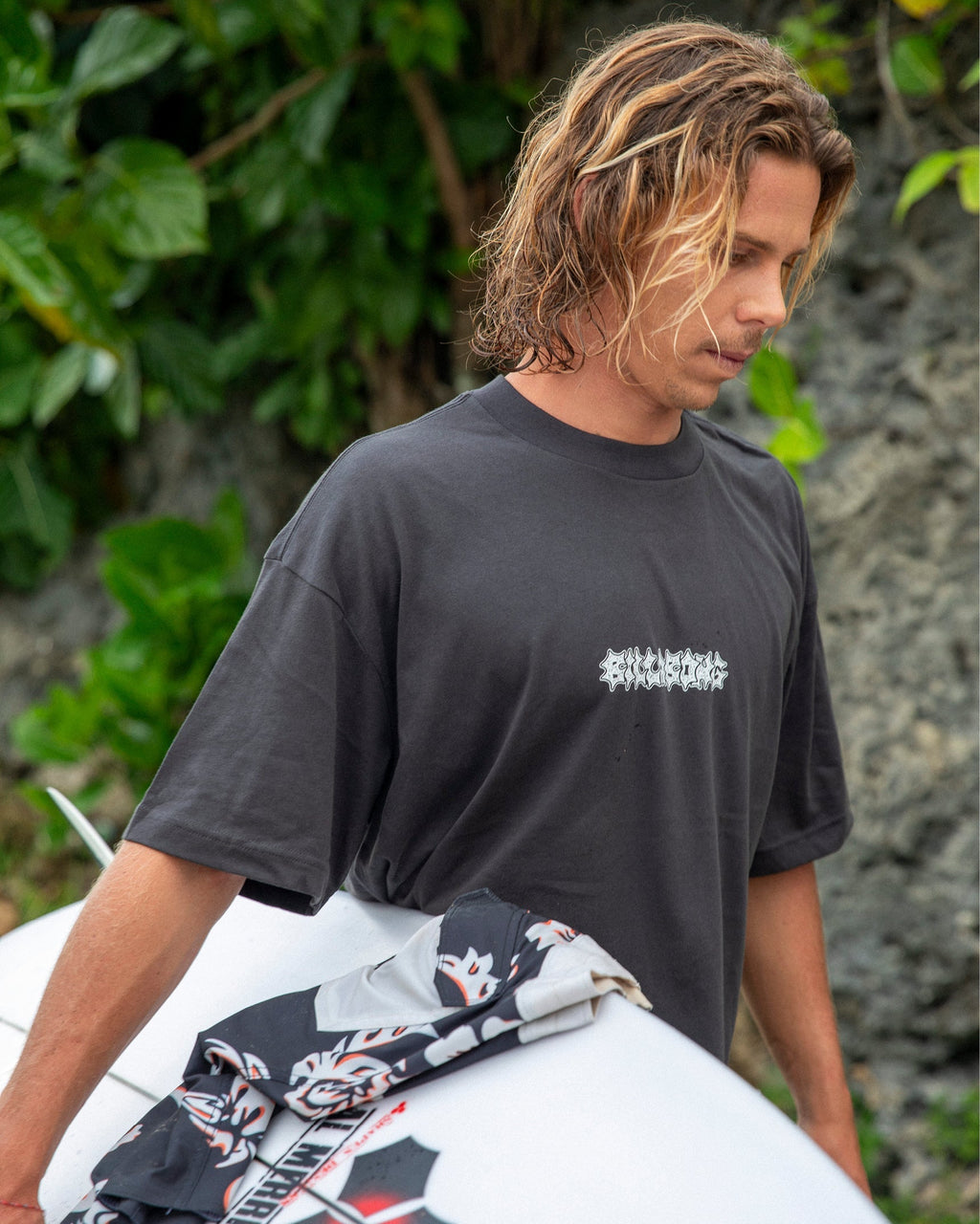 Billabong Marrow OG Short Sleeve Knit T-Shirt - Washed Black