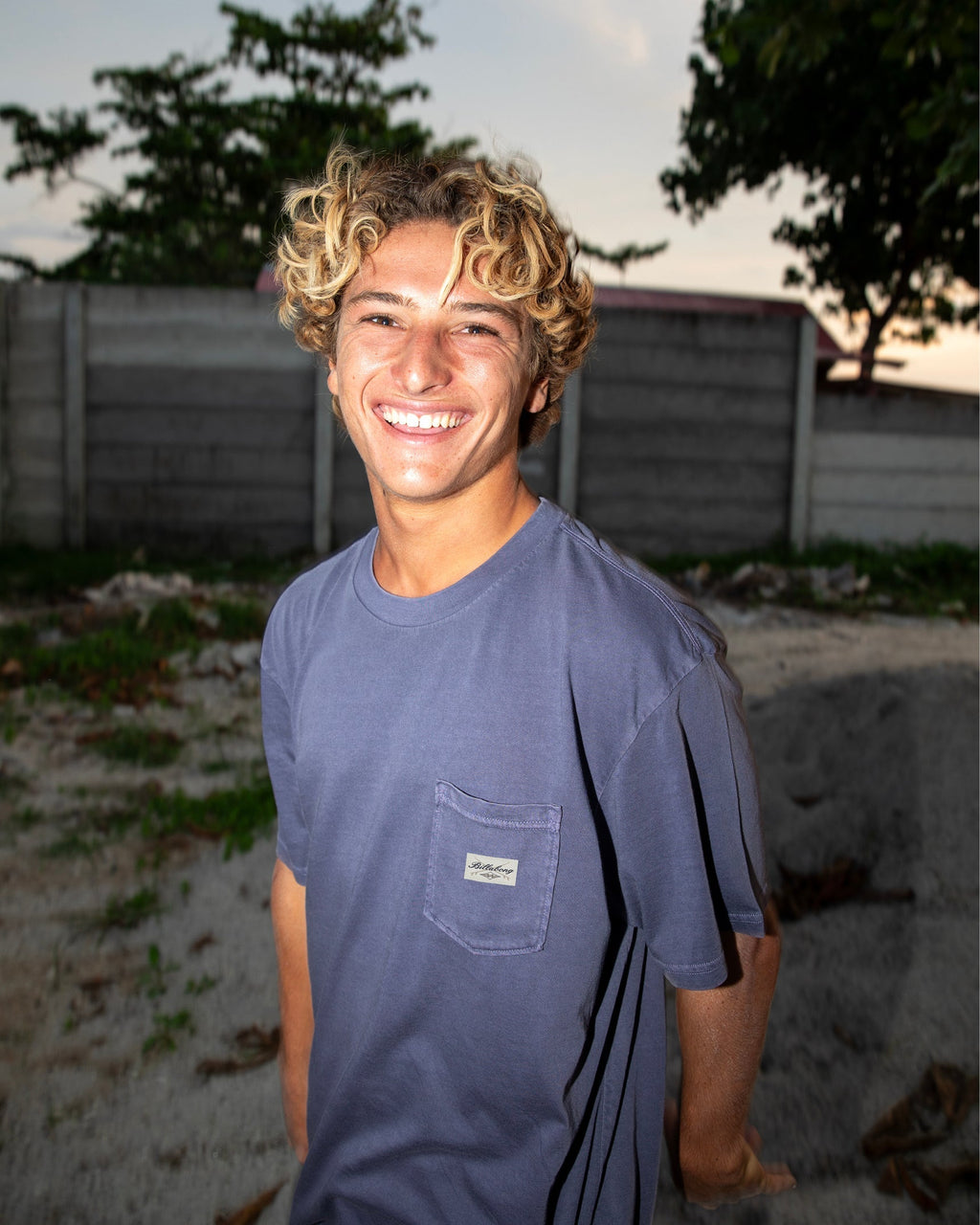 Billabong Essential Pocket Wave Washed Premium Short Sleeve T-Shirt - Graystone