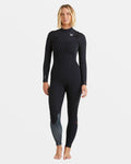 Billabong 4/3mm Furnace Natural GBS Chest Zip Fullsuit - Black Tiki